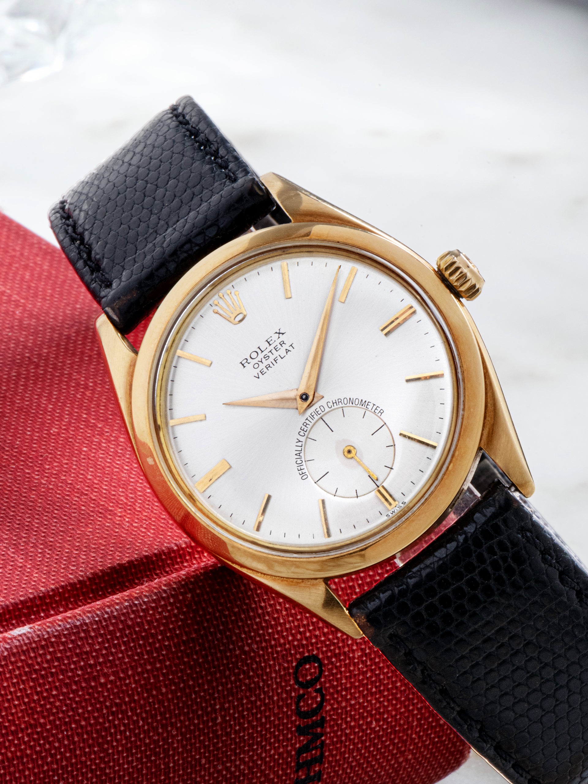 1960 Rolex Veriflat Precision 18K YG (Ref. 6512) 