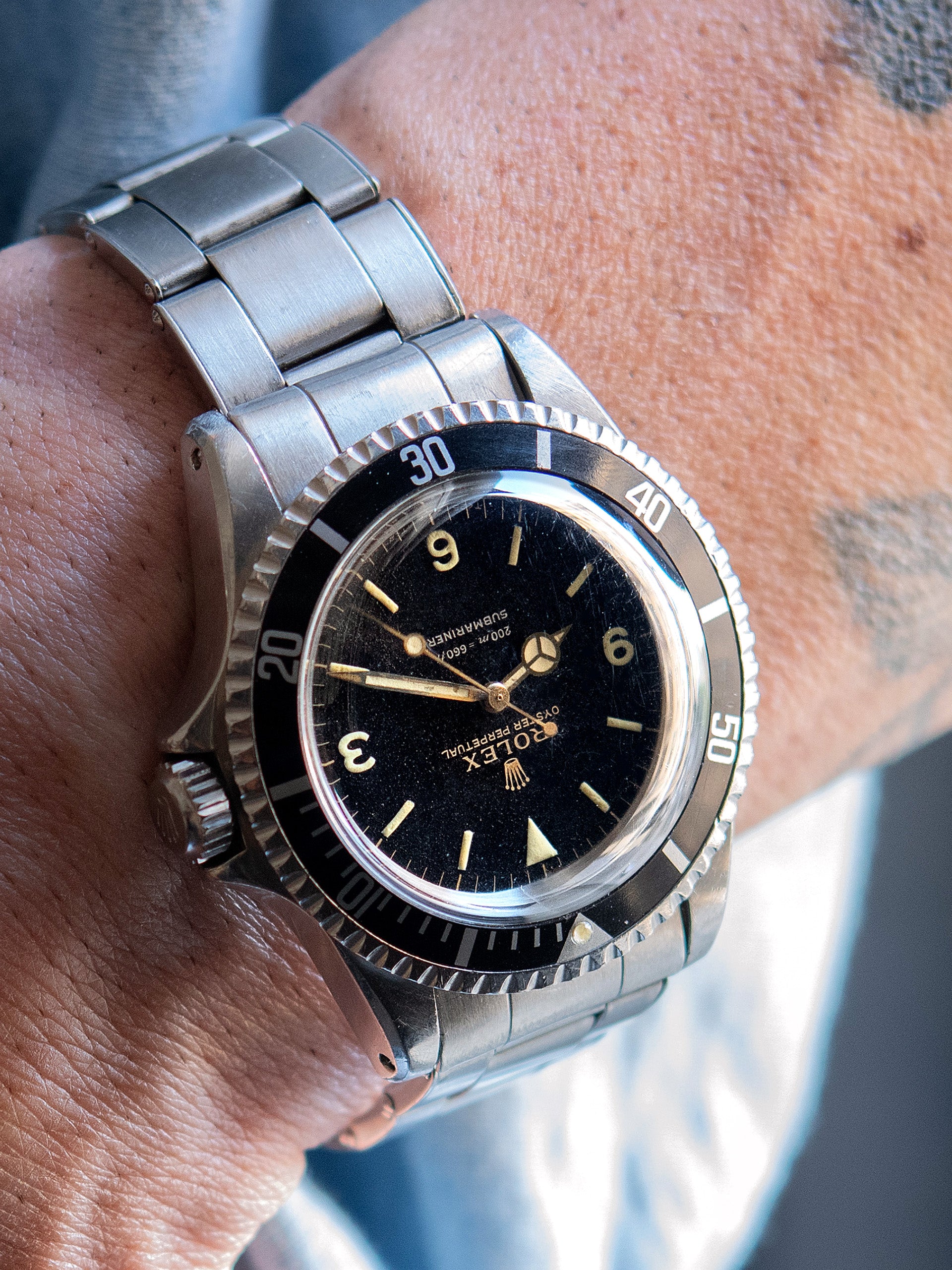 1965 Rolex Submariner 5513) Gilt Explorer Dial W/ Box Papers