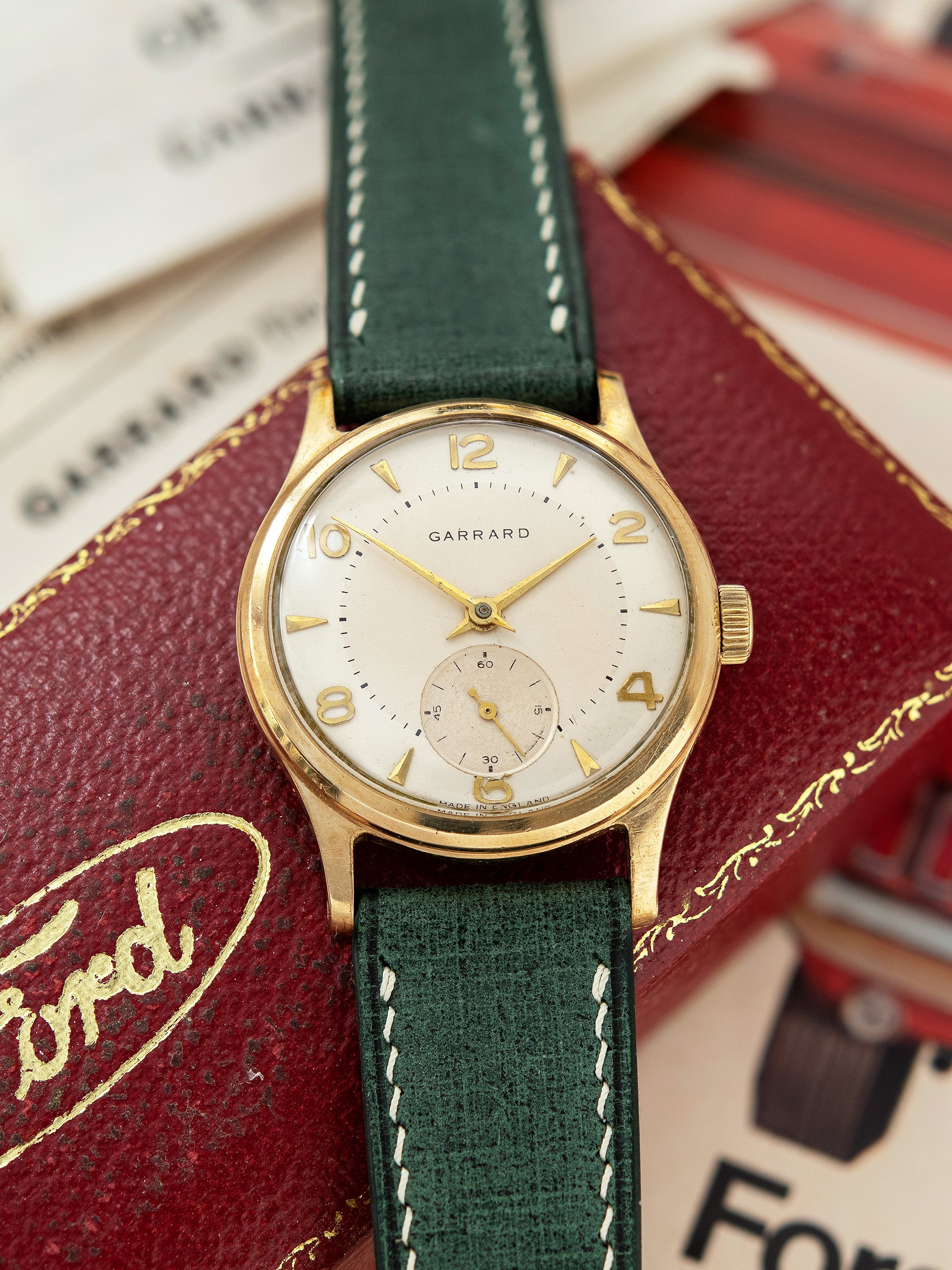 1964 Garrard 'Dennison Aquatite' 9K YG Dress Watch Awarded 1964 Garrard 'Dennison Aquatite' 9K YG Dress Watch Awarded