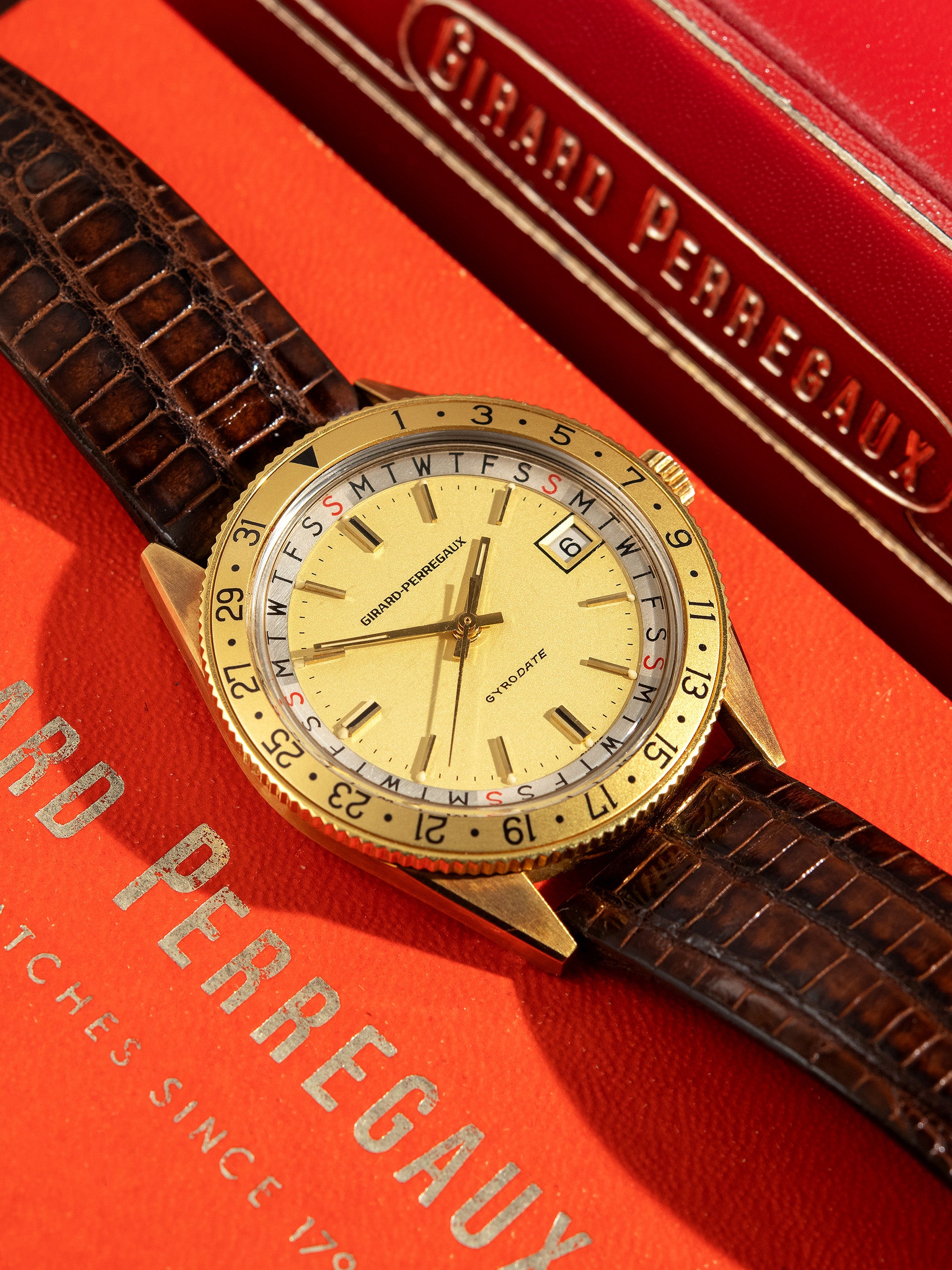 NOS* 1960s Girard-Perregaux Gyrodate W/ Box & Papers