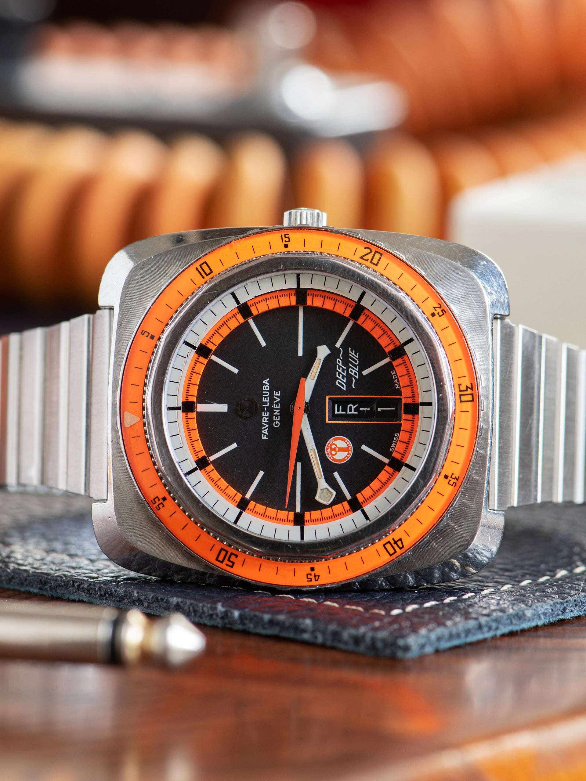 1960s Favre-Leuba Deep Blue 59973) Diver's"1