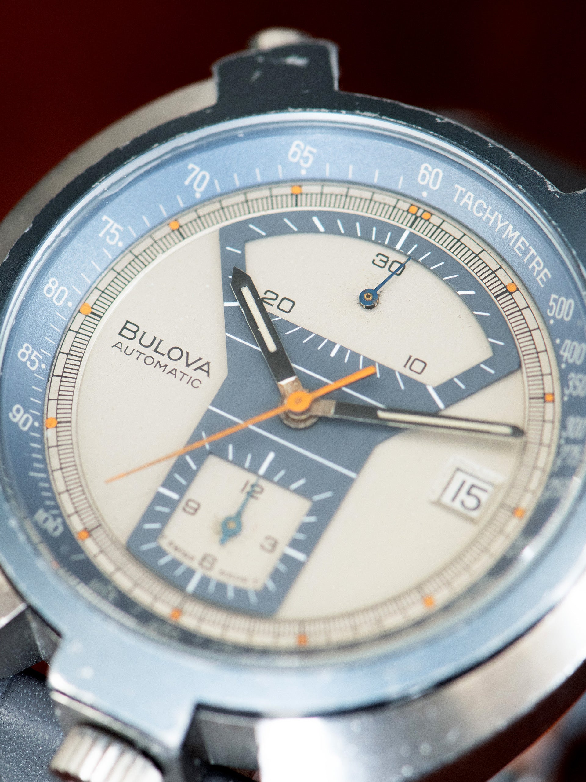 時計 BULOVA VINTAGE CHRONOGRAPH white Bulova Chronograph 