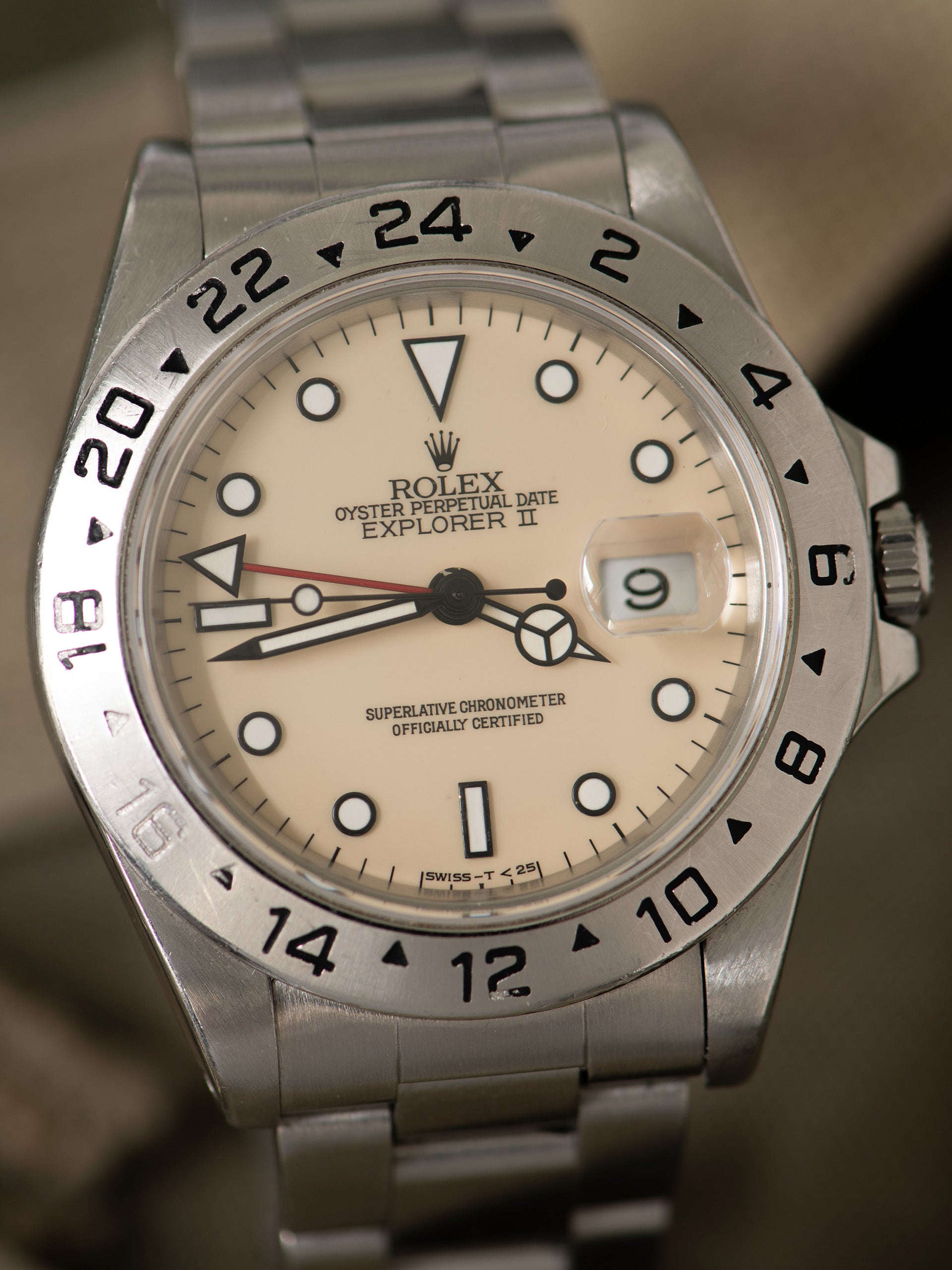 Rolex Watches Rolex 16570 Cream Dial Rolex Explorer II 16570 Cream