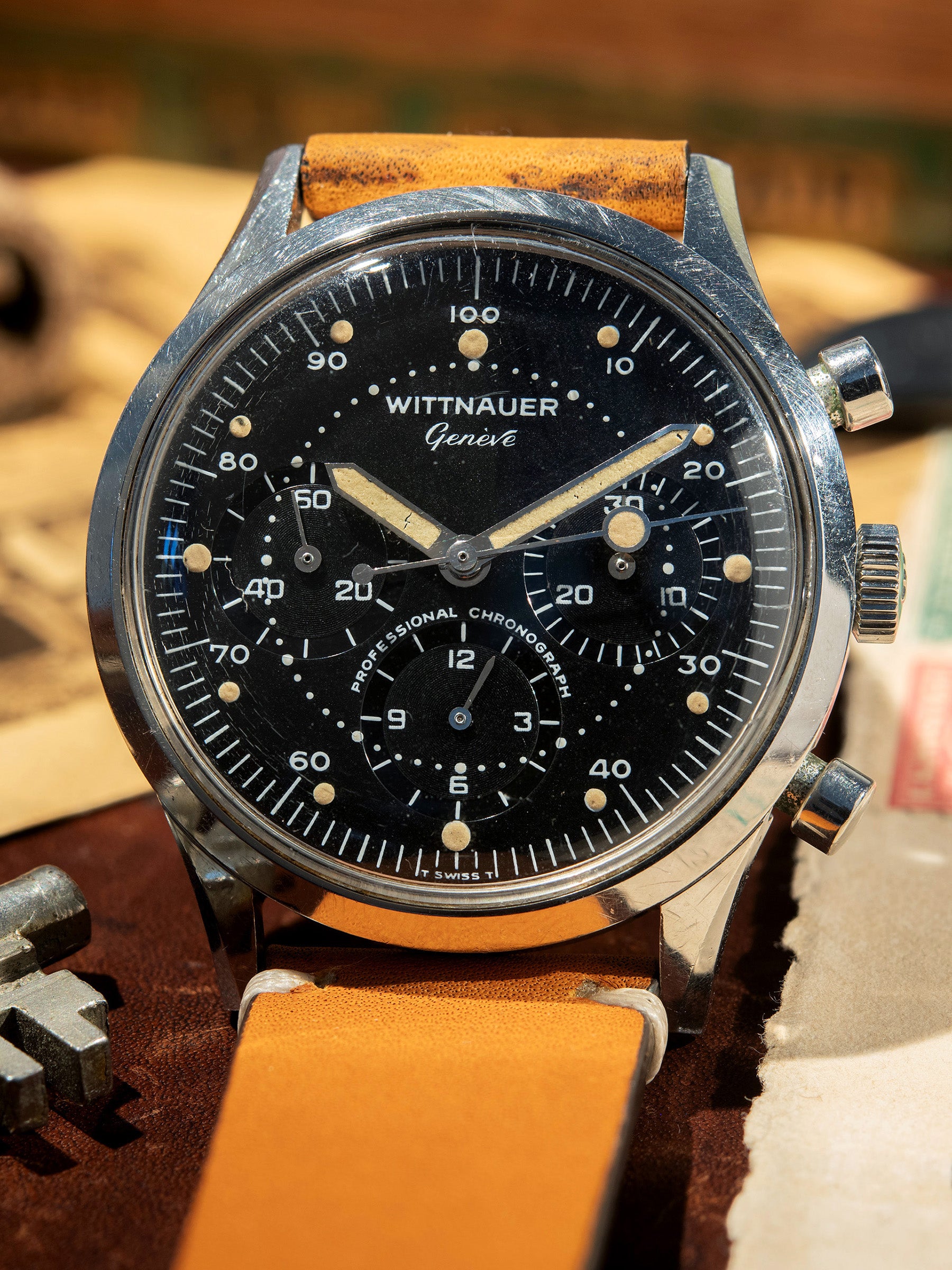 1960s Wittnauer Professional Chronograph 242T)