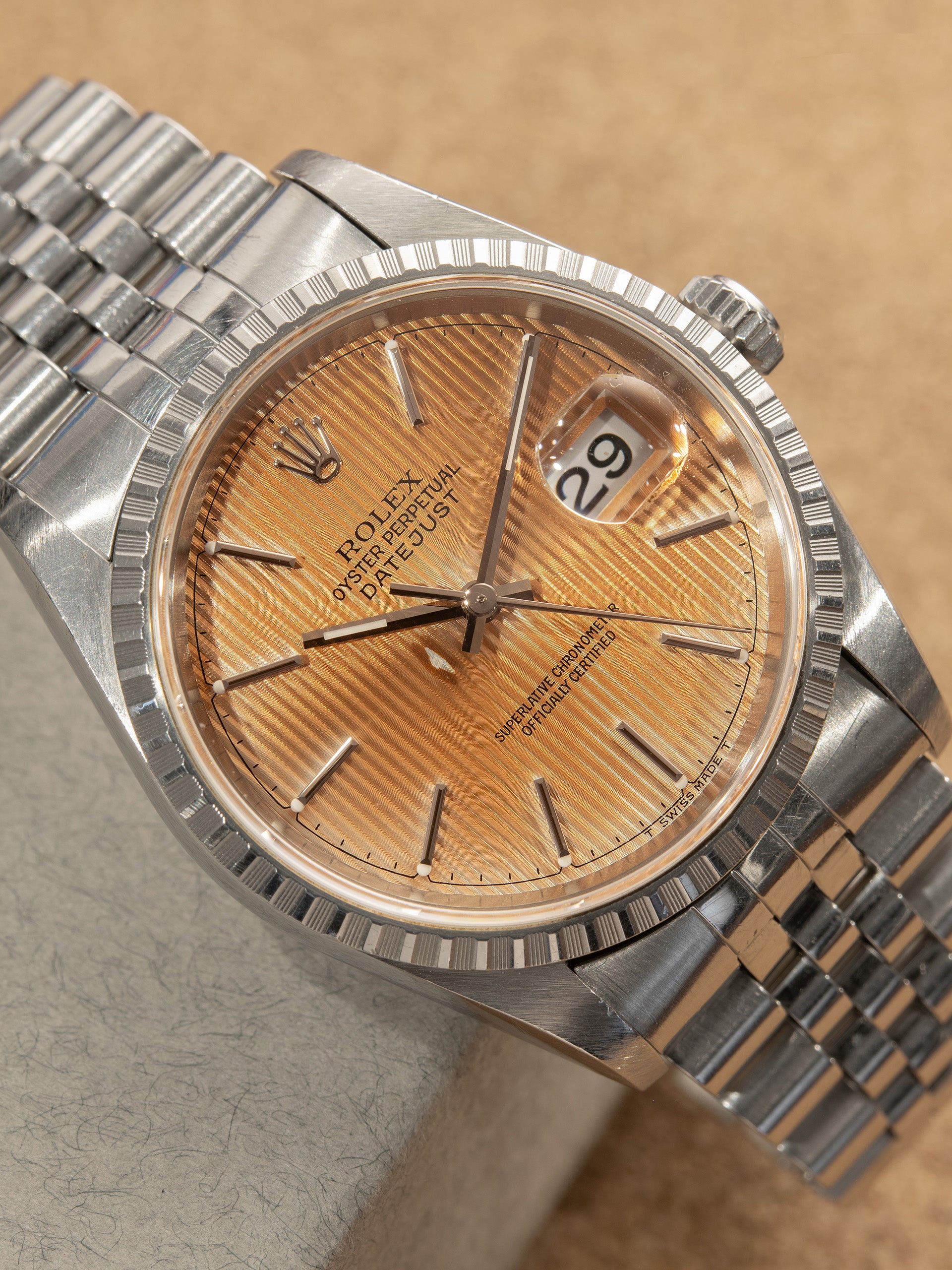 Tropical 1997 Rolex Datejust (Ref. 16220) Peach 