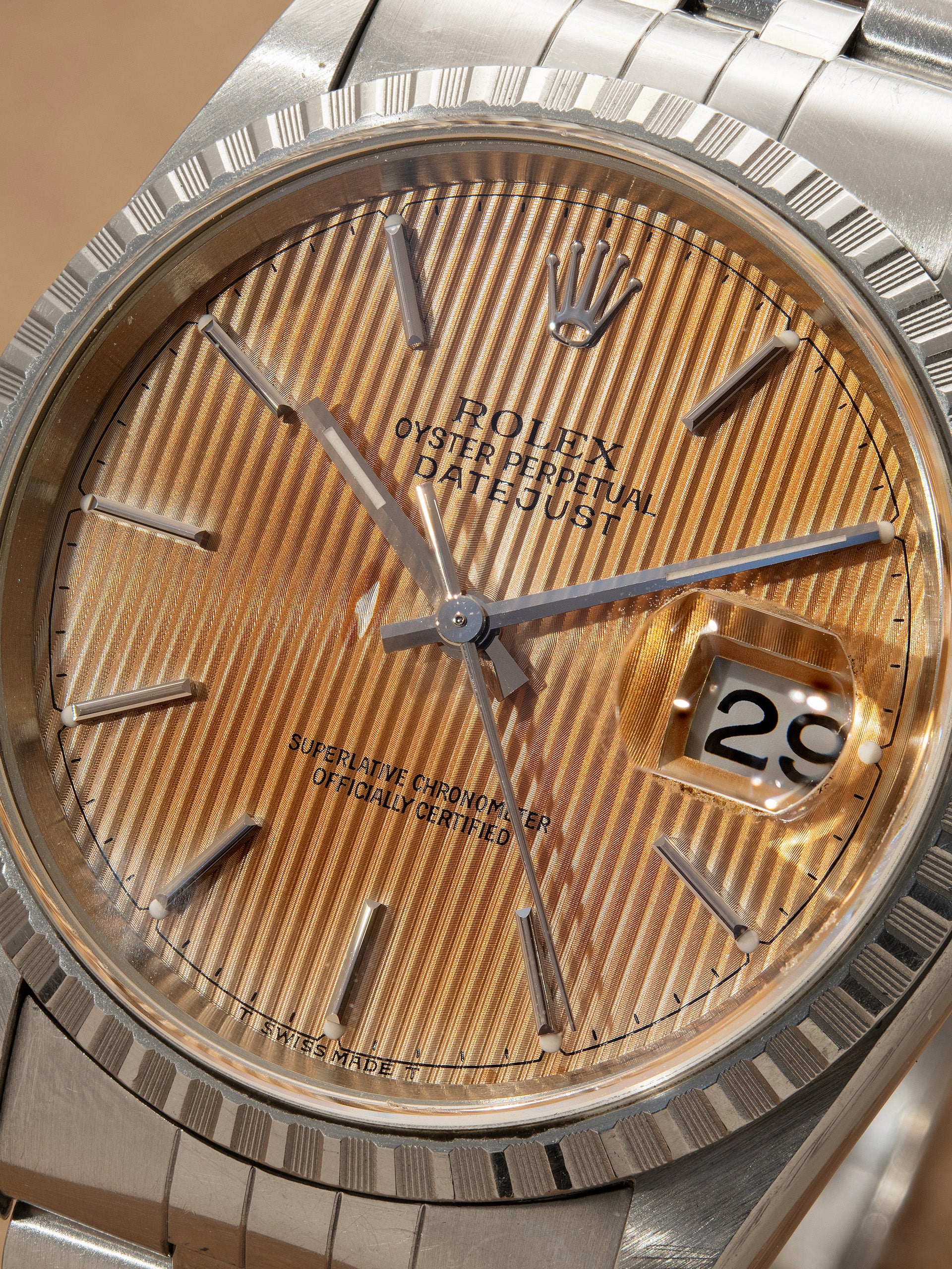 Tropical 1997 Rolex Datejust (Ref. 16220) Peach 