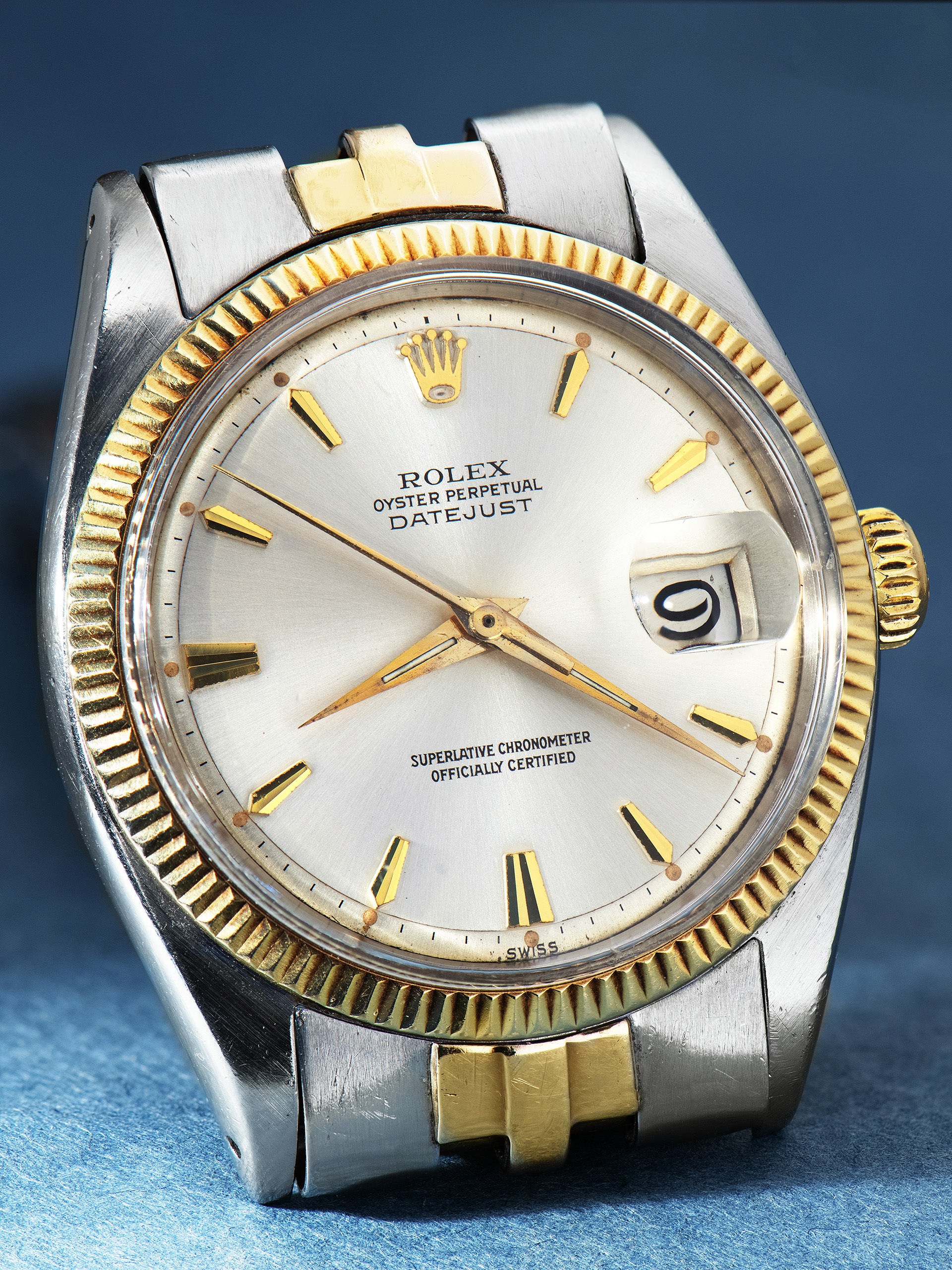 1960 Rolex Two-Tone Datejust 1601) Silver 