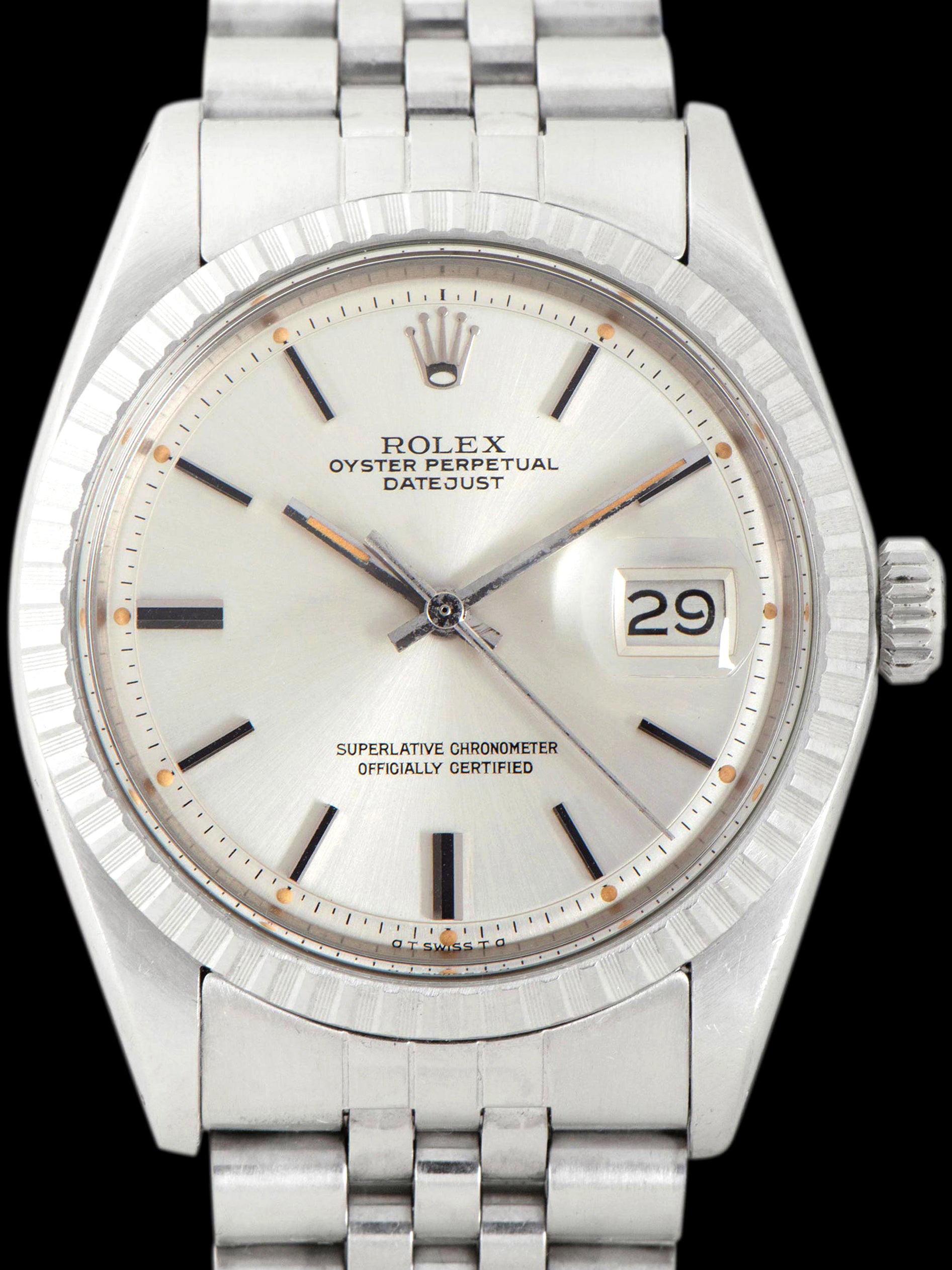 1975 Rolex Datejust (Ref. 1603) Silver Dial W/ "Pumpkin" Lume