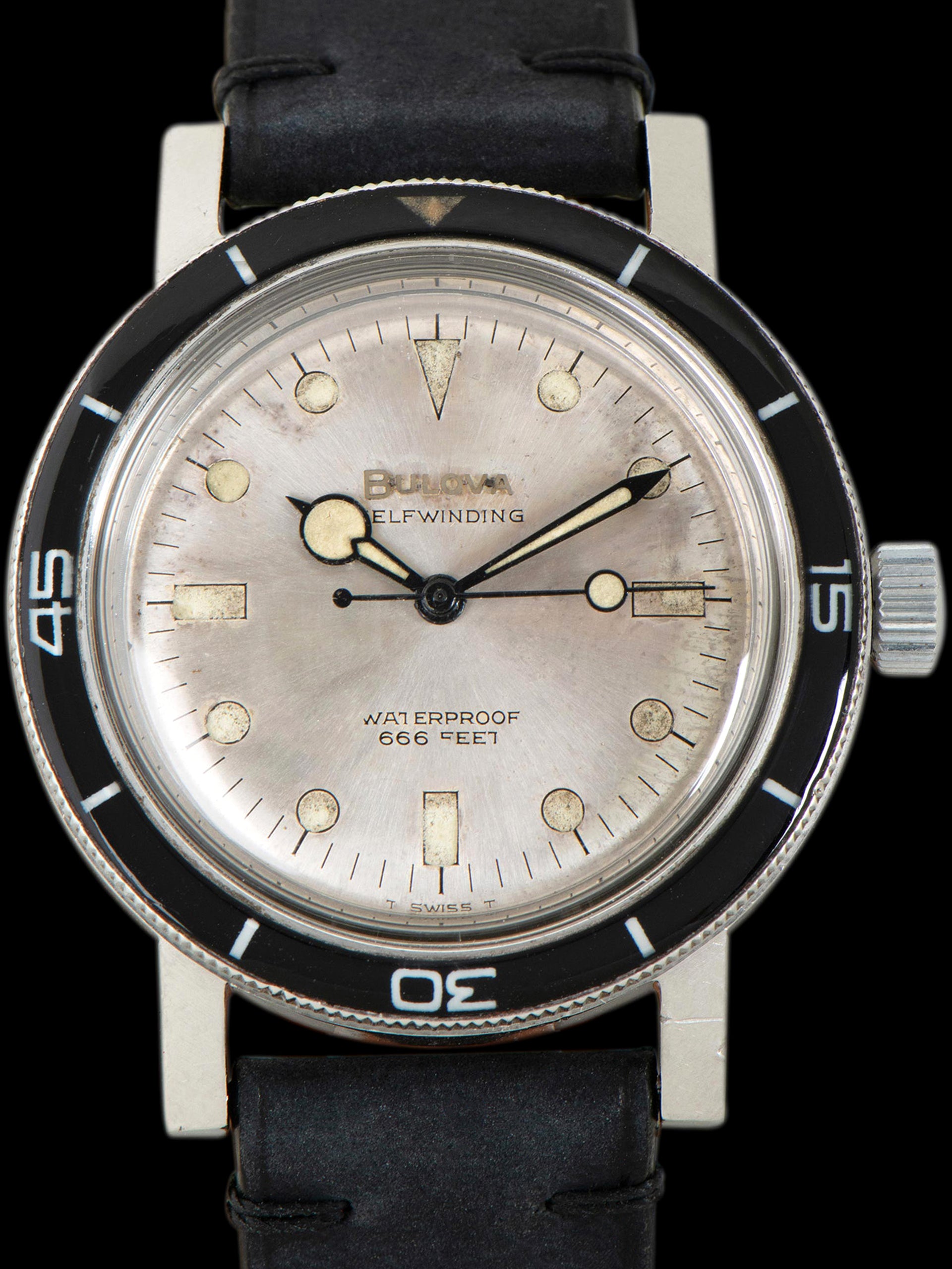 1967 Bulova Snorkel "K" (Ref. 608) Silver Dial