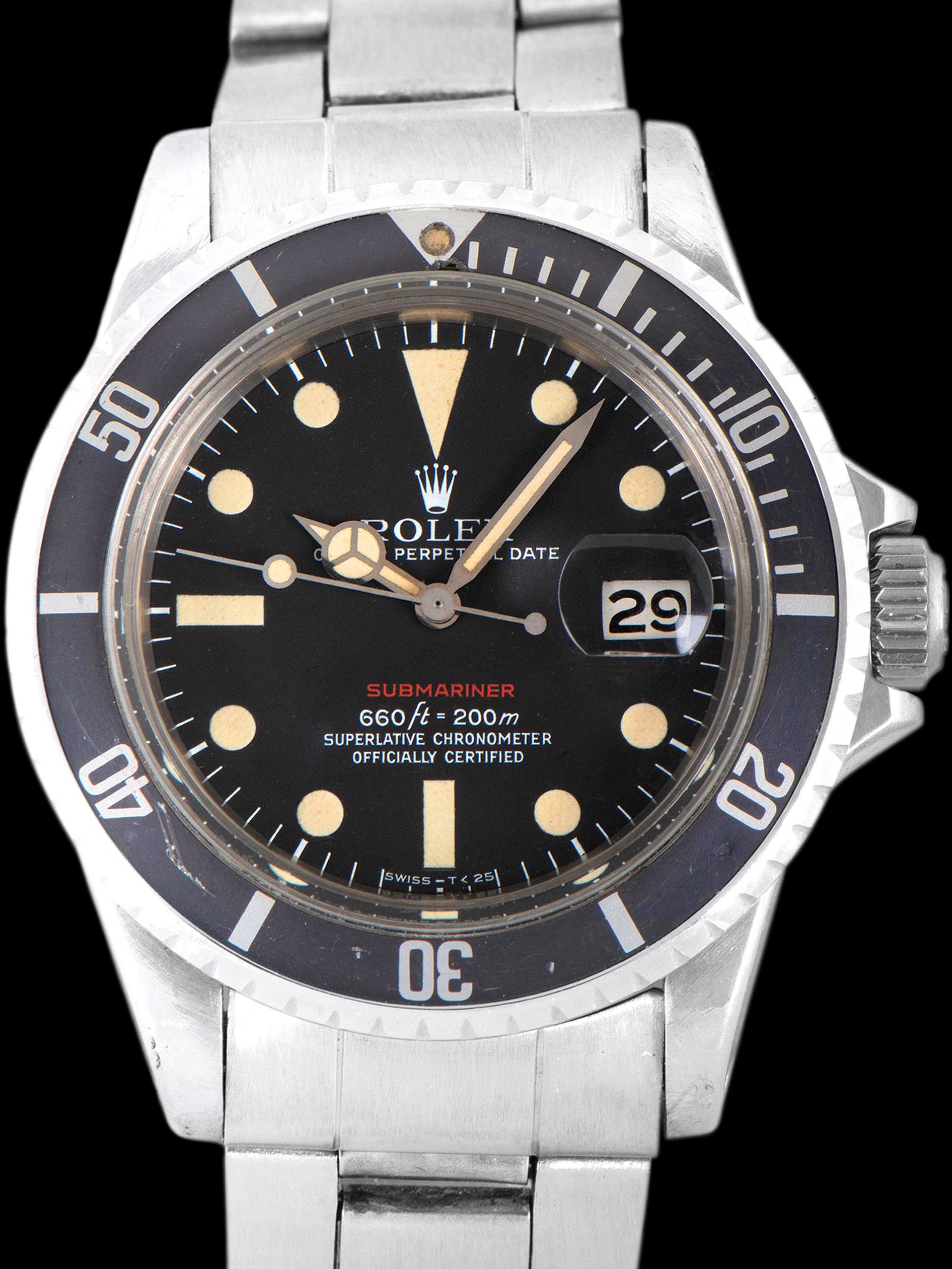 1975 Rolex Red Submariner (Ref. 1680) Mk. V Dial