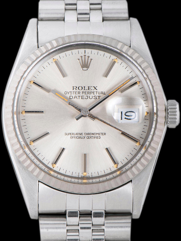 1984 Rolex Datejust (Ref. 16014) Silver Dial W/ Vivid Patina