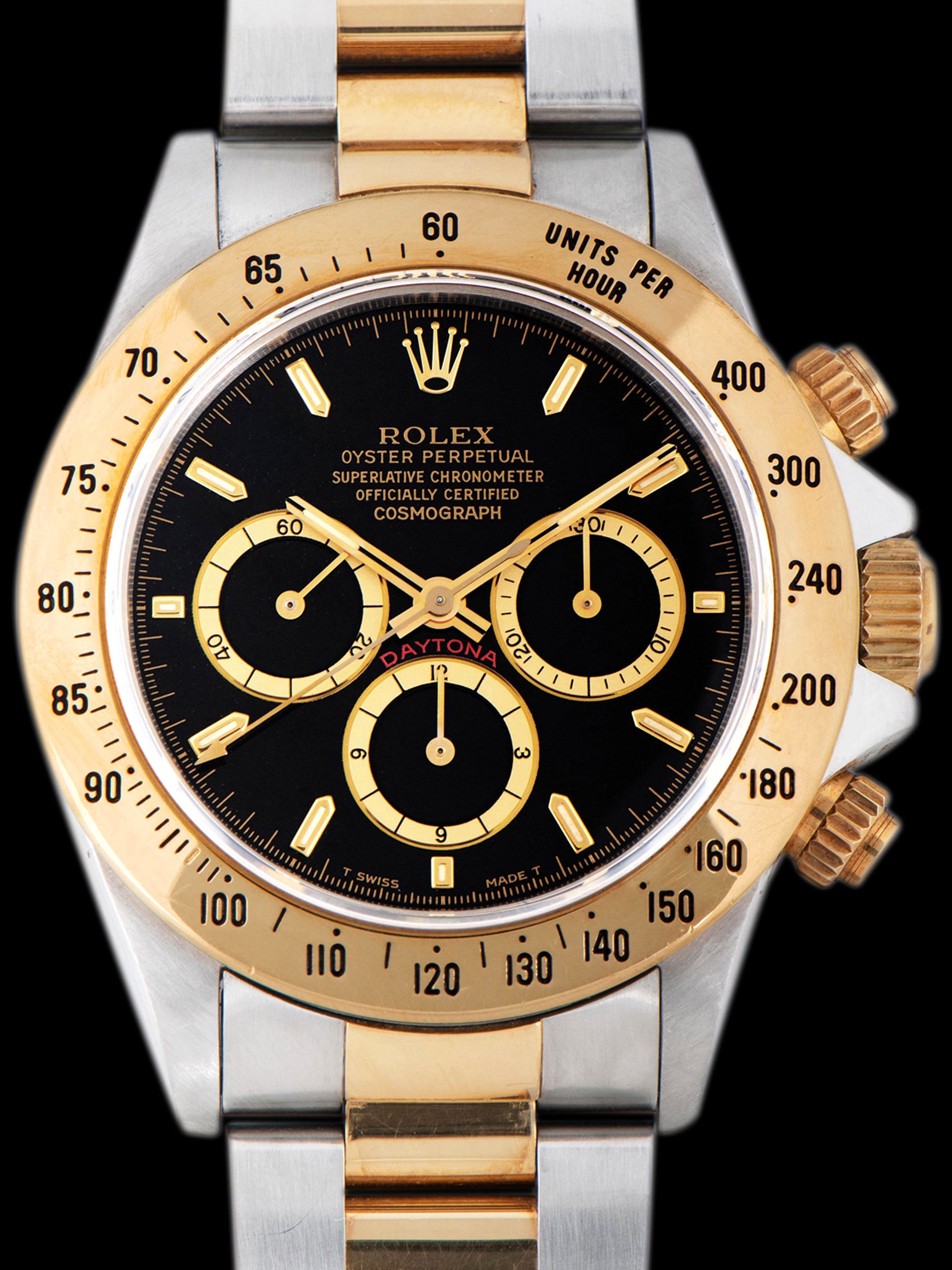 1991 Rolex Two-Tone Zenith Daytona 16523) Black III