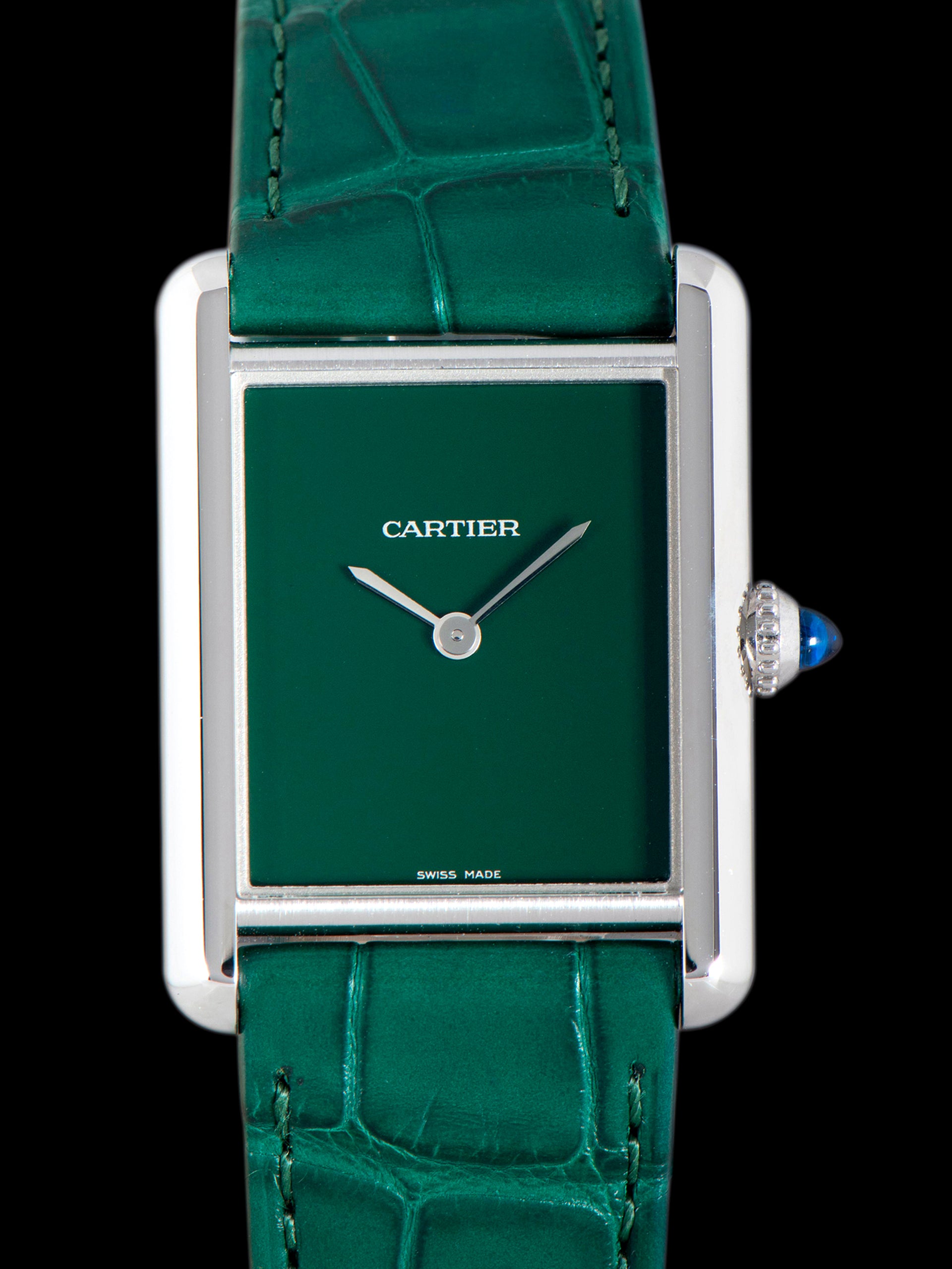 *Unworn* 2023 Cartier Tank Must (Ref. 4323 / WSTA0056) Green Dial W/ Full Set