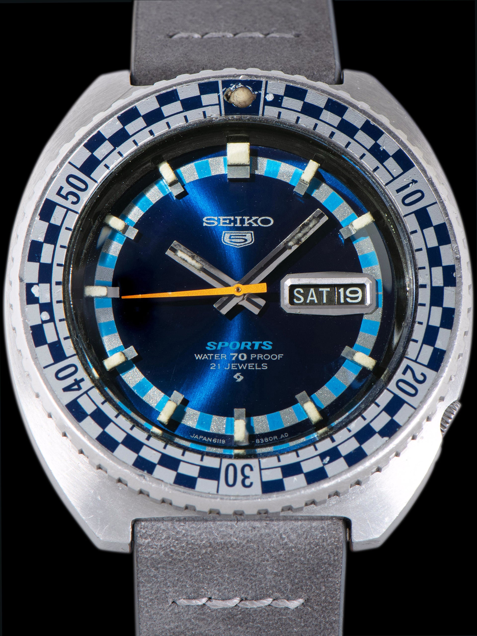 1969 Seiko Sports Automatic 6119-8300) Blue Dial