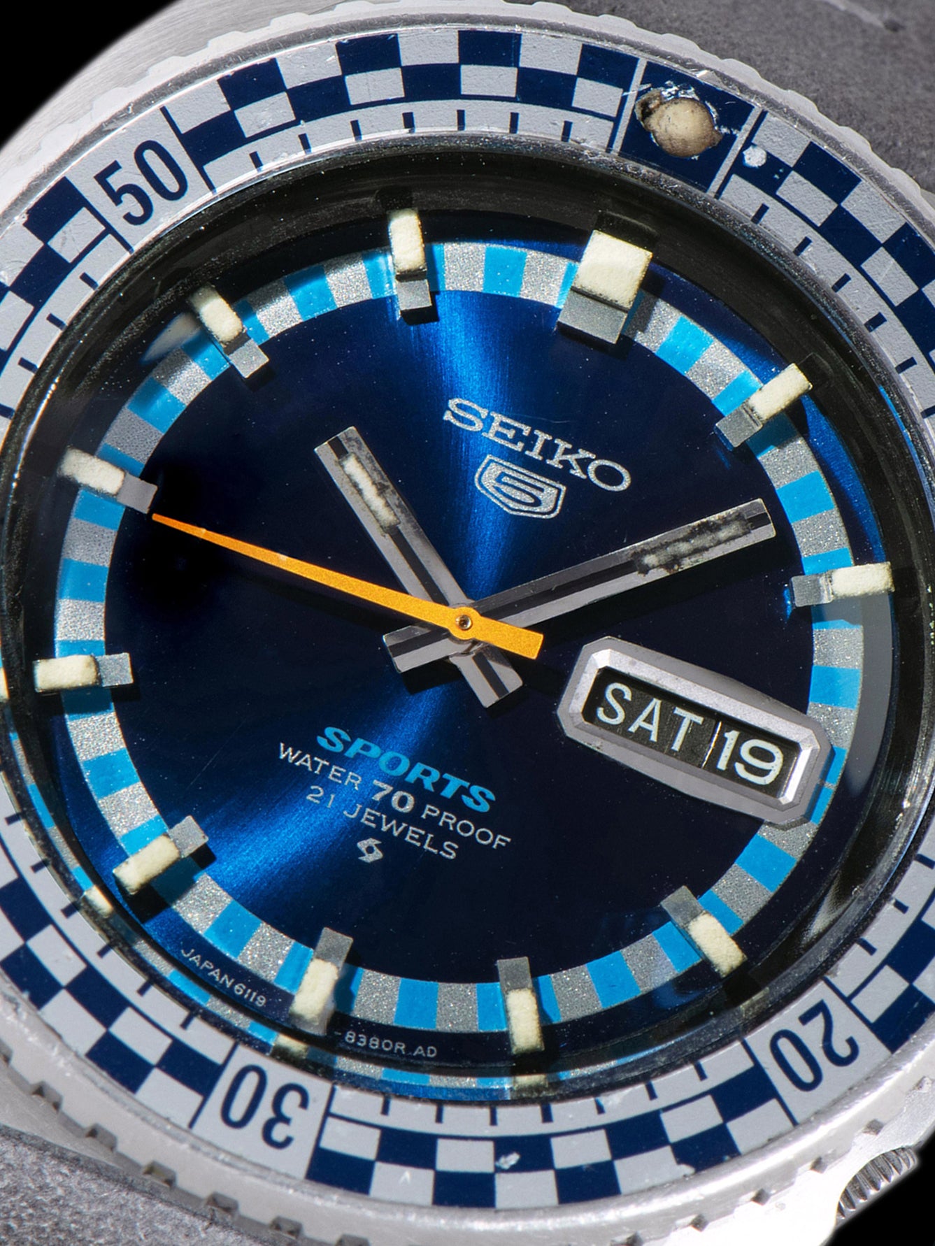 1969 Seiko 5 Sports Automatic (Ref. 6119-8300) Blue Dial
