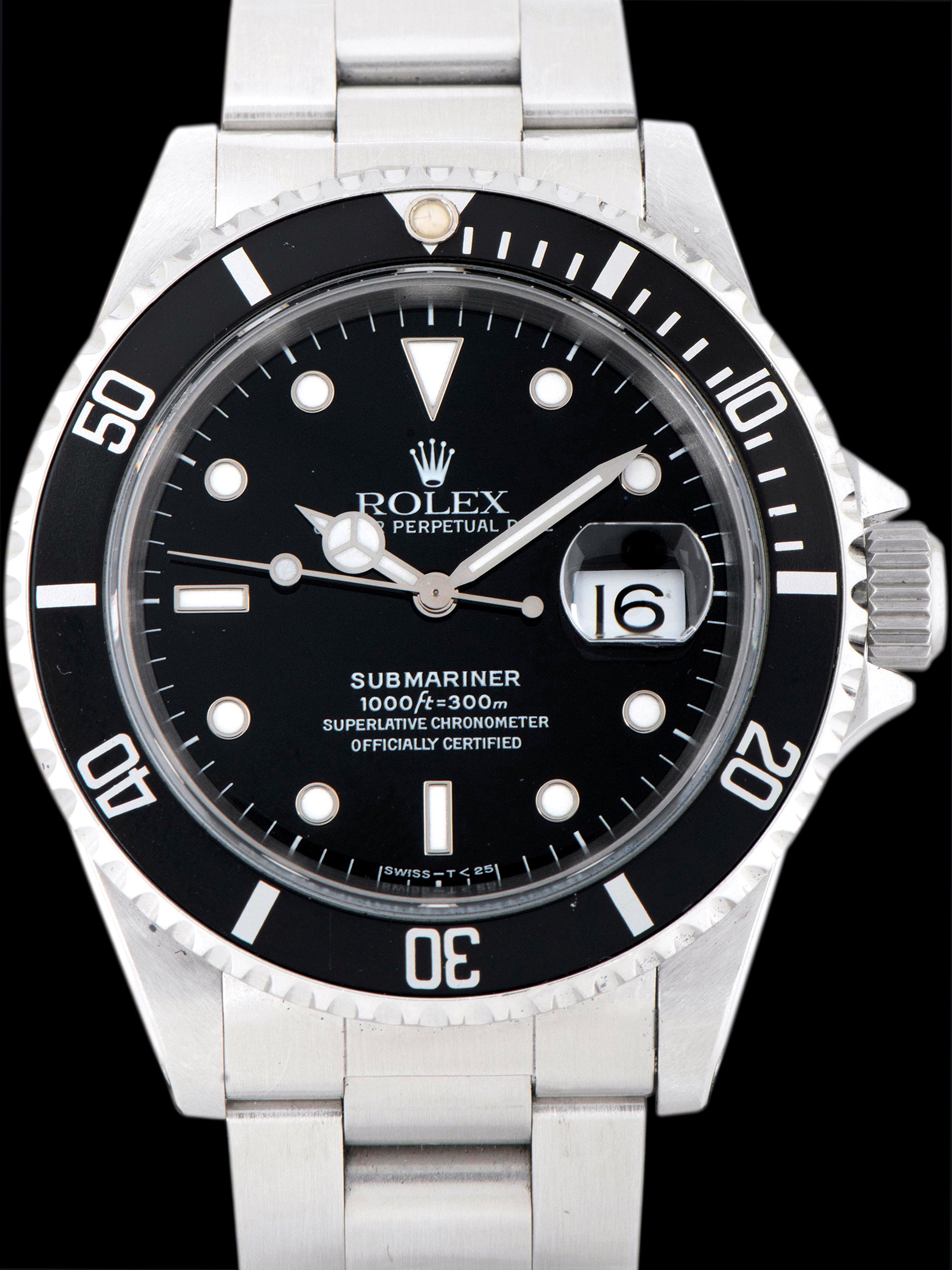 1996 Rolex Submariner 16610)