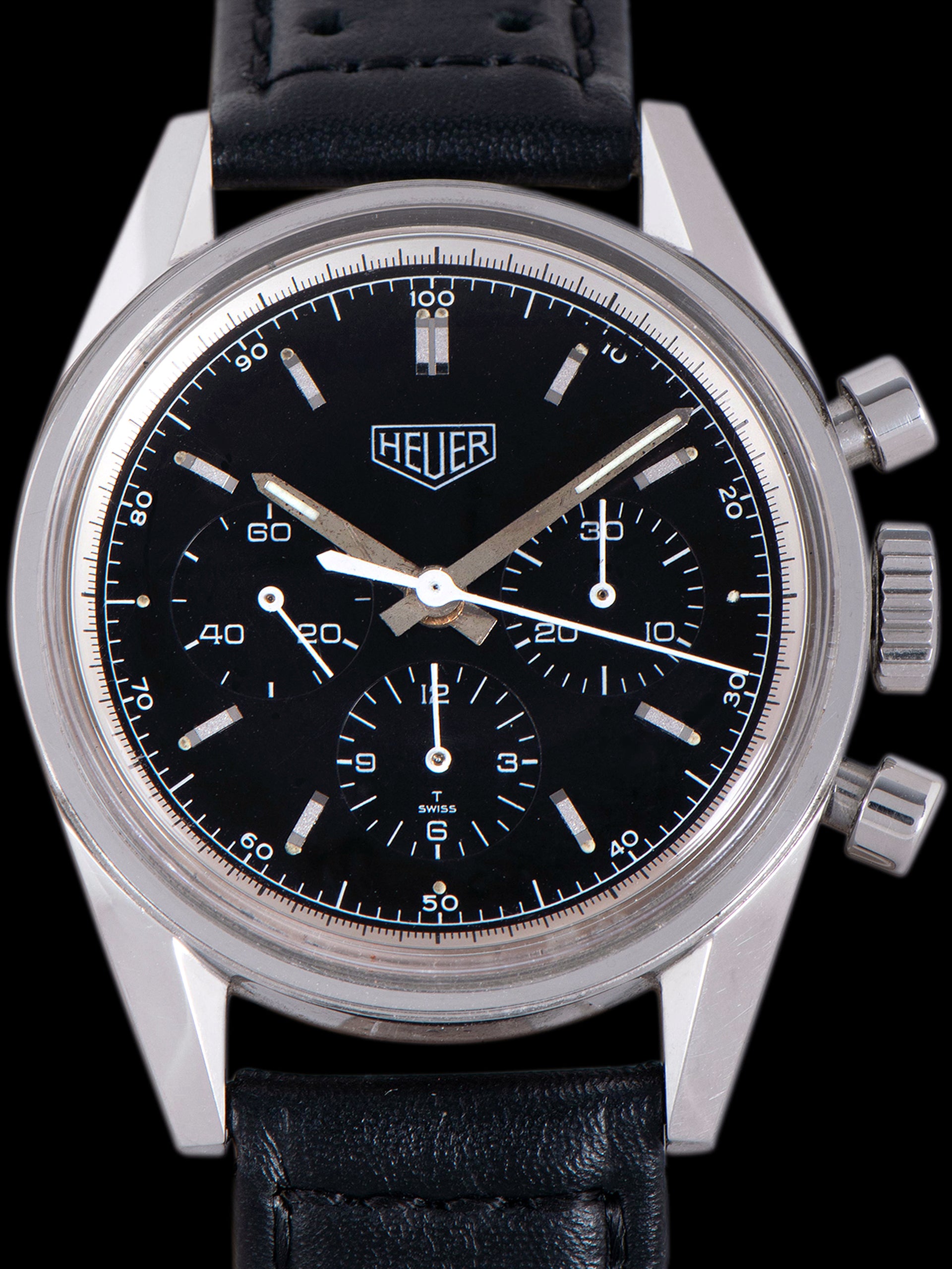 1990s TAG Heuer Carrera 12 'Re-Edition' (Ref. CS3111) Black Dial W/ Box & Papers