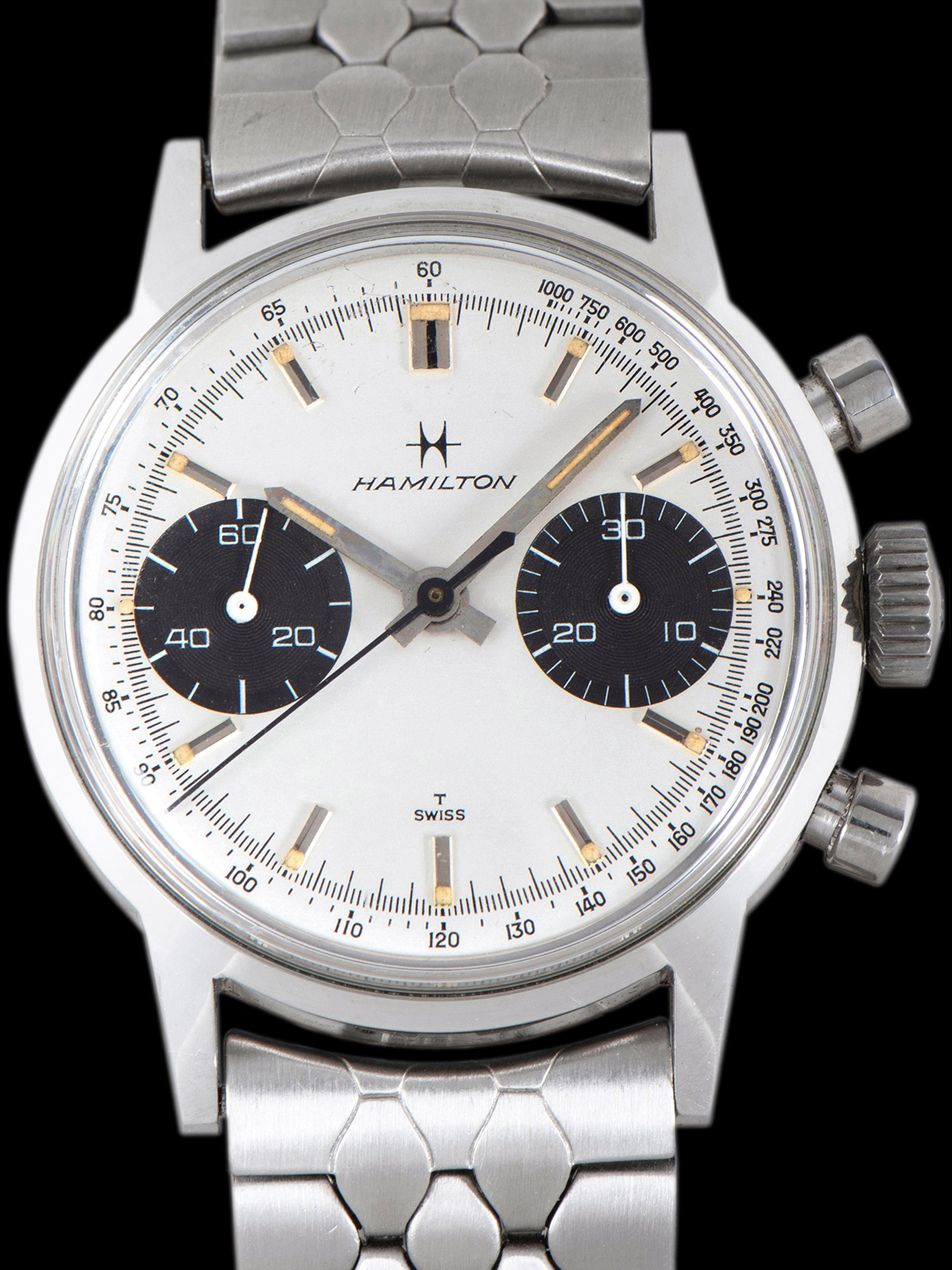 1960s Hamilton Chronograph (Ref. 7723) Silver "Panda" Dial W/ Box & Papers