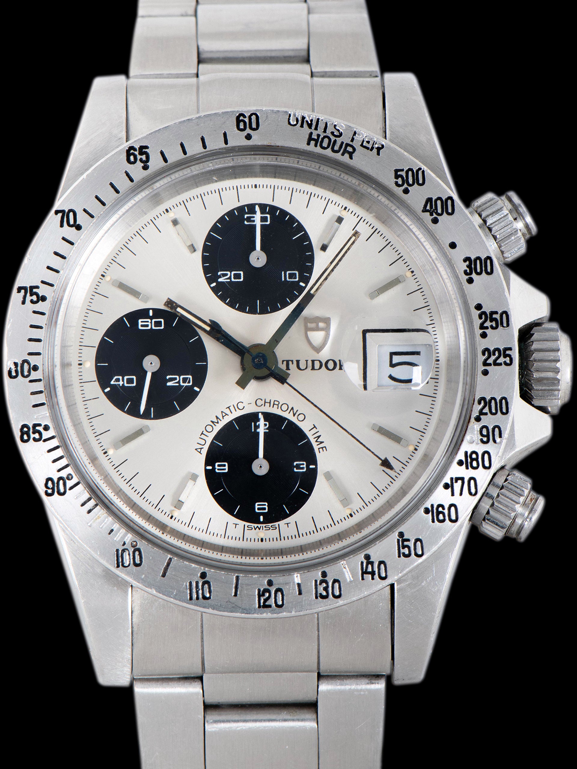 *Unpolished* 1977 Tudor Big Block Chronograph (Ref. 9430/0) Silver "Solo" Dial