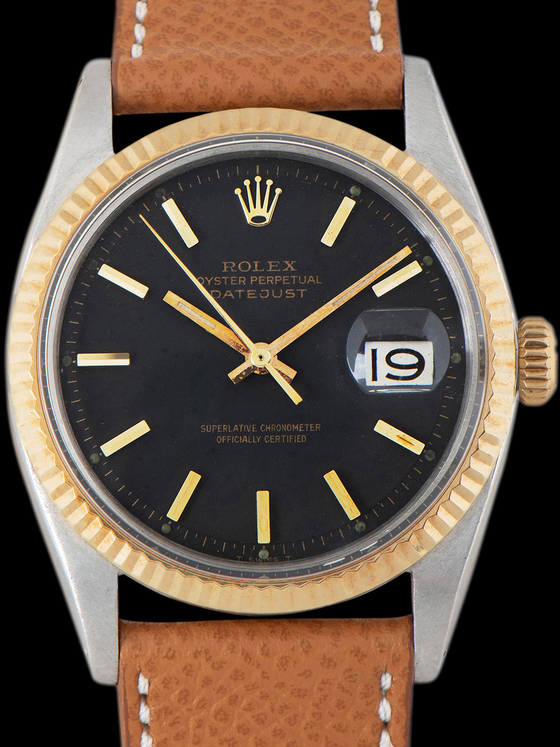 1966 Rolex Two-Tone Datejust (Ref. 1601) Matte Black Dial