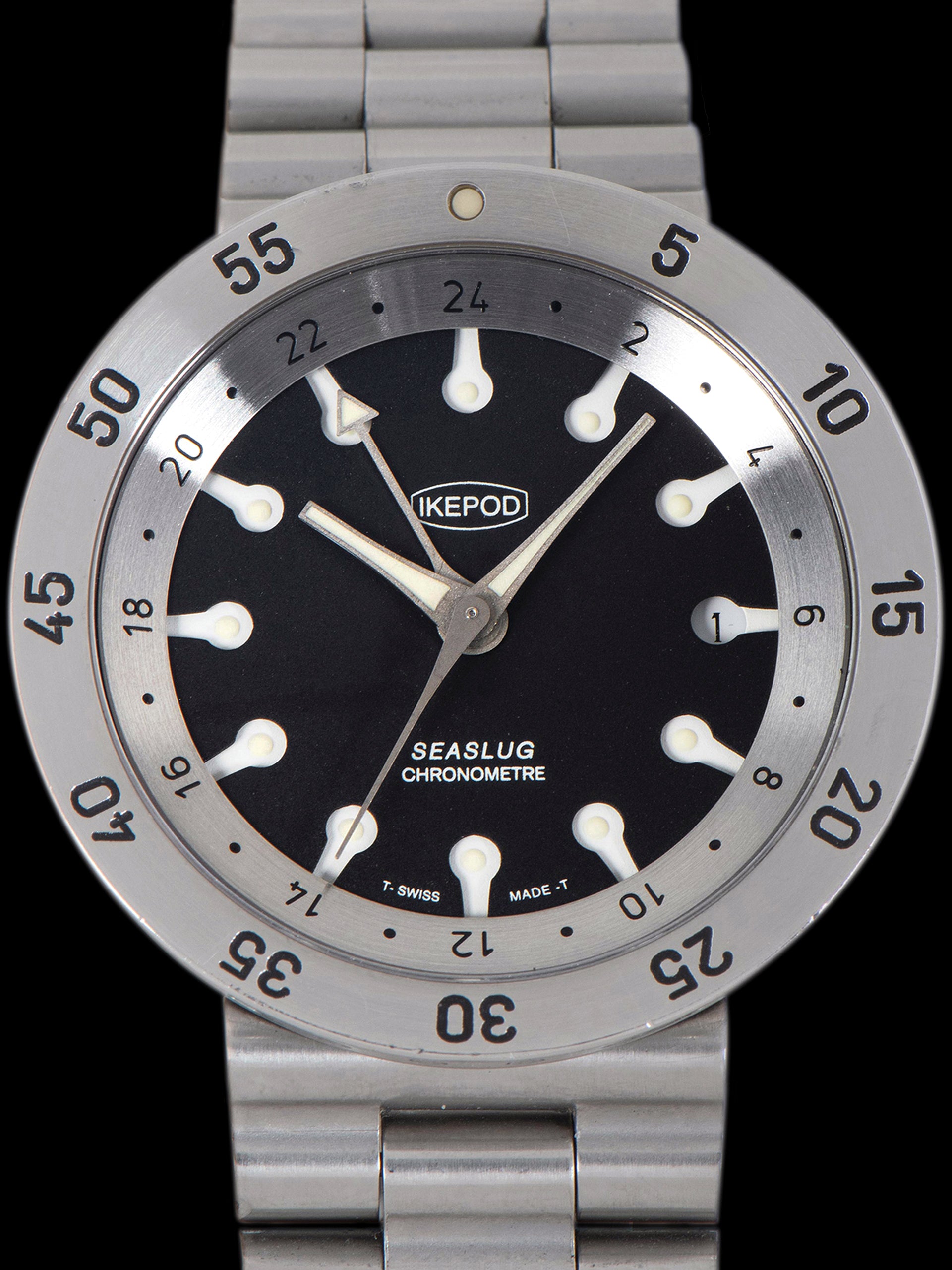 2001 Ikepod Seaslug GMT (Ref. S01d) W/ Box, Papers, & Extra Straps