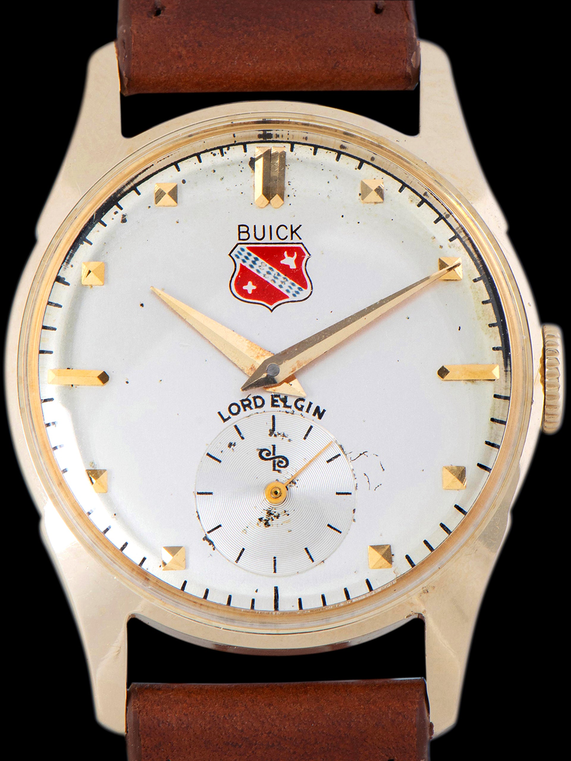 1950s Lord Elgin 14K YG "25-Year Award For Buick Motor Co."