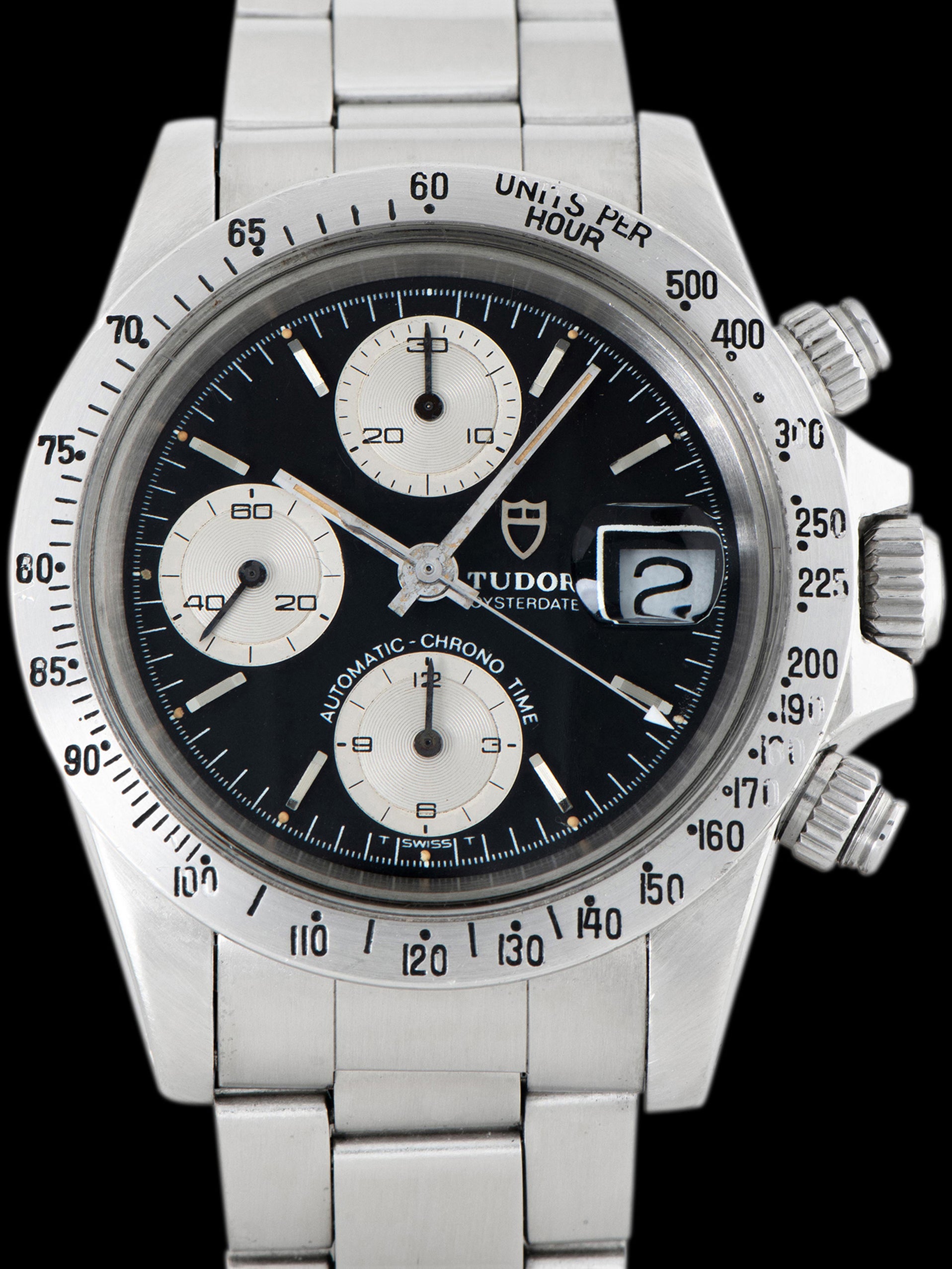 1980 Tudor Big Block Chronograph (Ref. 94300) Black Dial