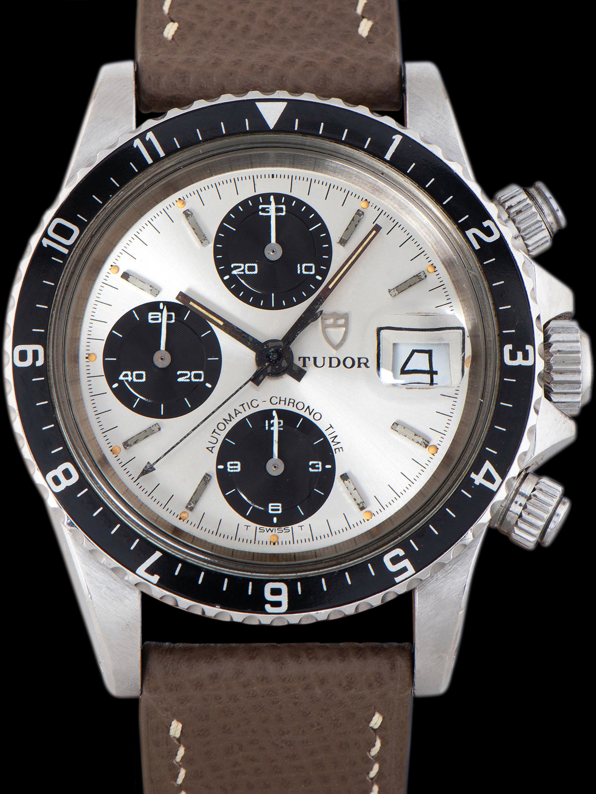 Unpolished* 1978 Tudor Big Block Chronograph (Ref. 94210) Silver 