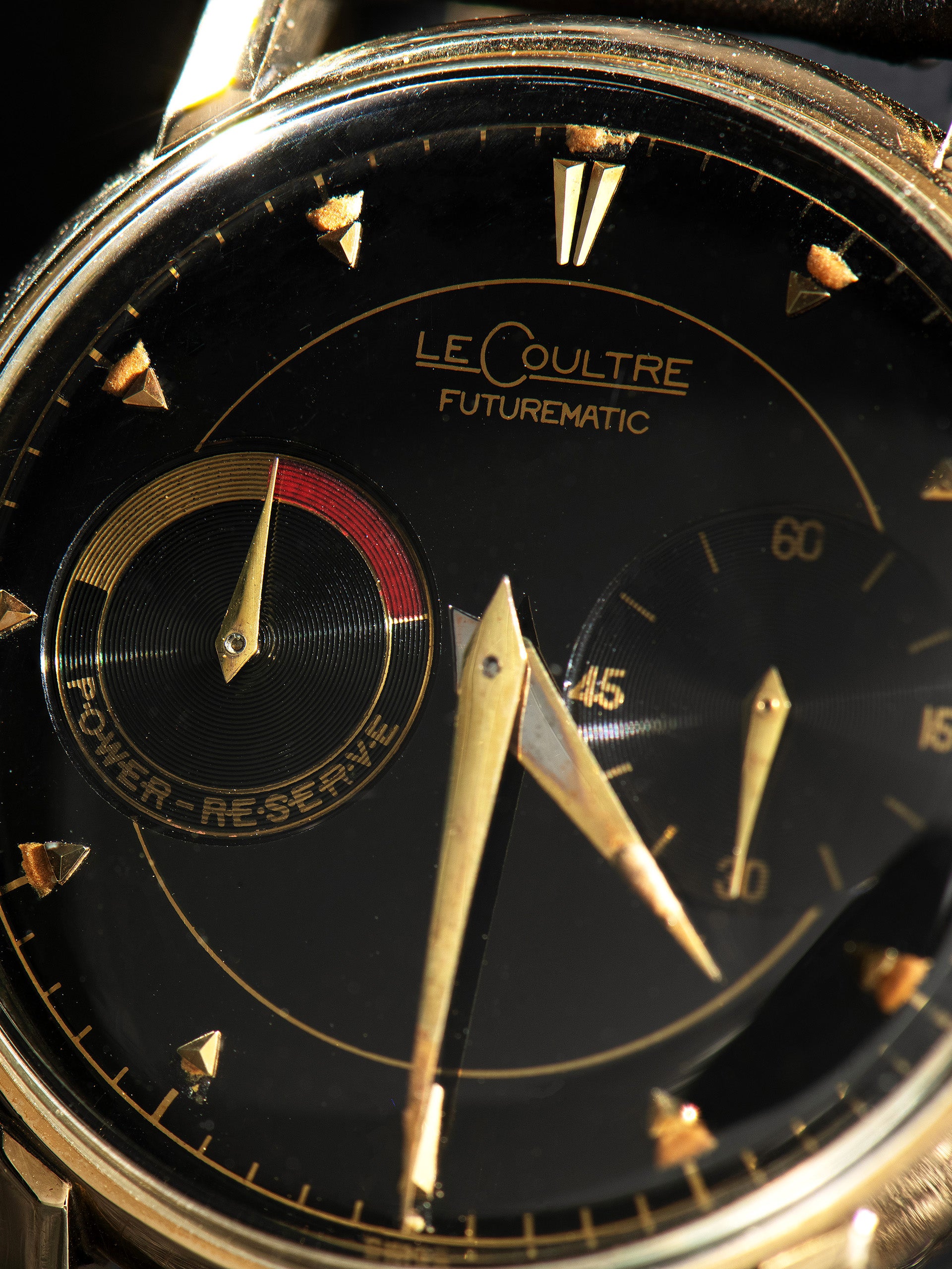 1950s LeCoultre Futurematic Gold Cap 497