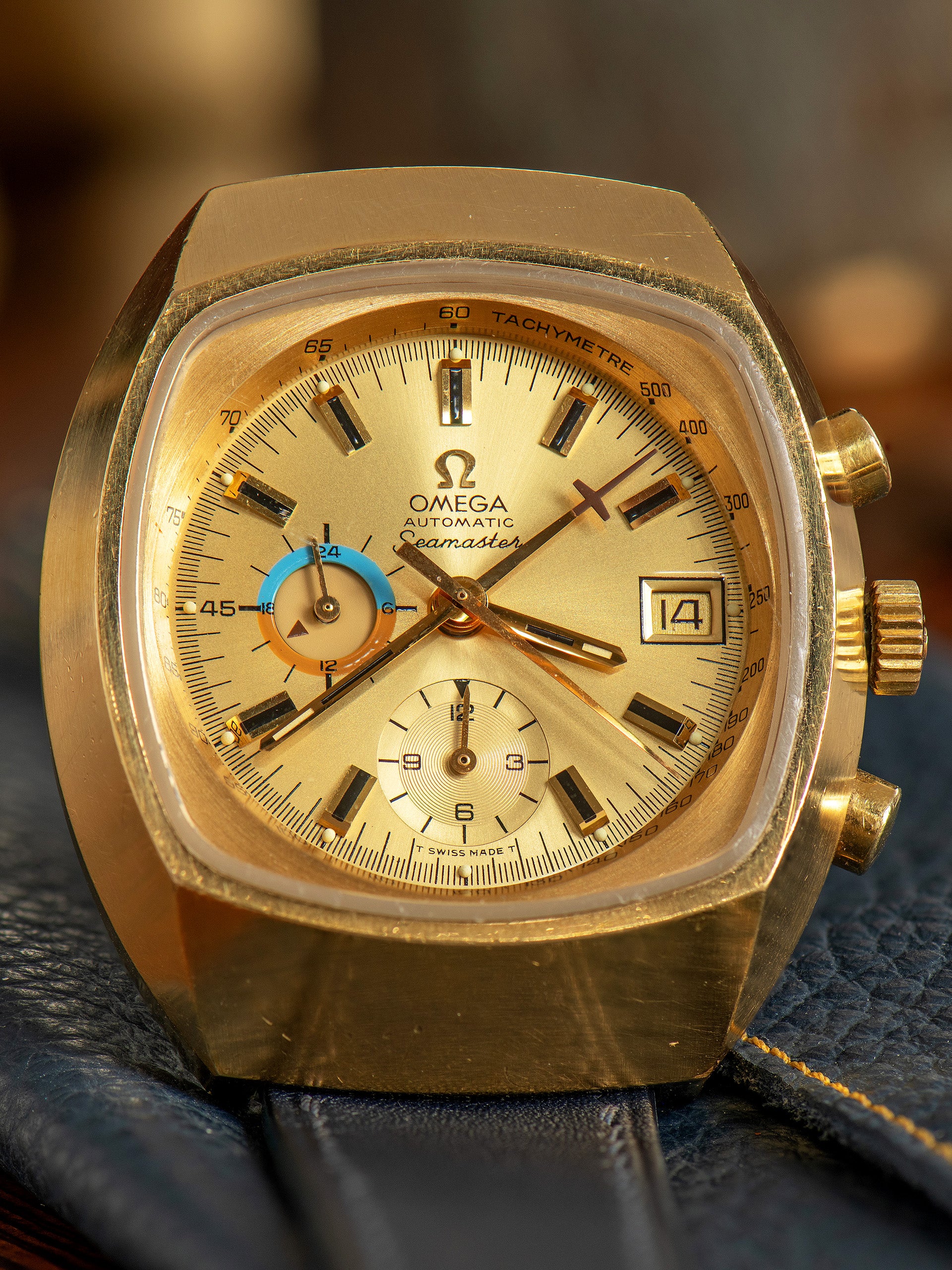 1972 Omega Seamaster Chronograph Gold Plated Ref. 176005