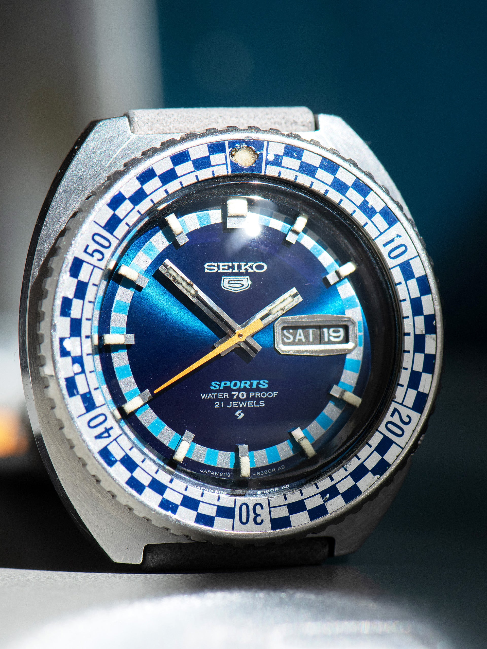 1969 Seiko 5 Sports Automatic (Ref. 6119-8300) Blue Dial