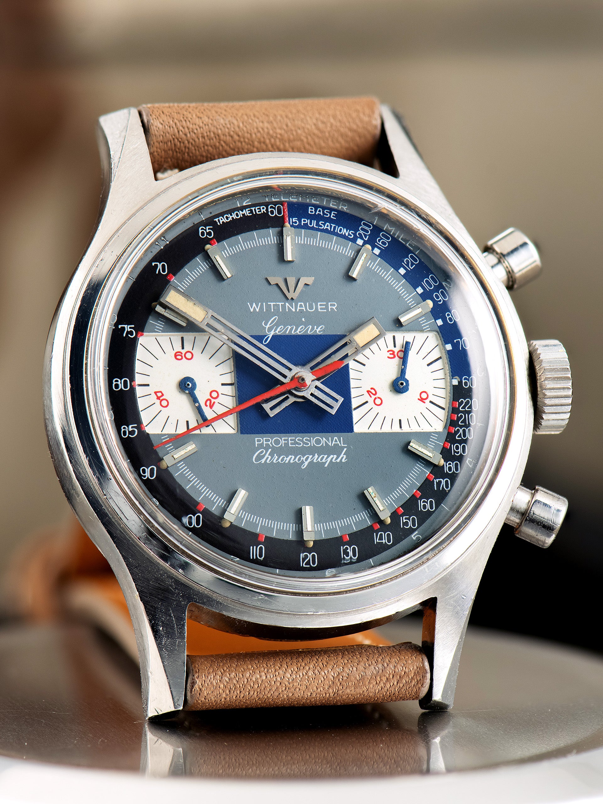 1960s Wittnauer Chronograph 3256) Exotic Dial