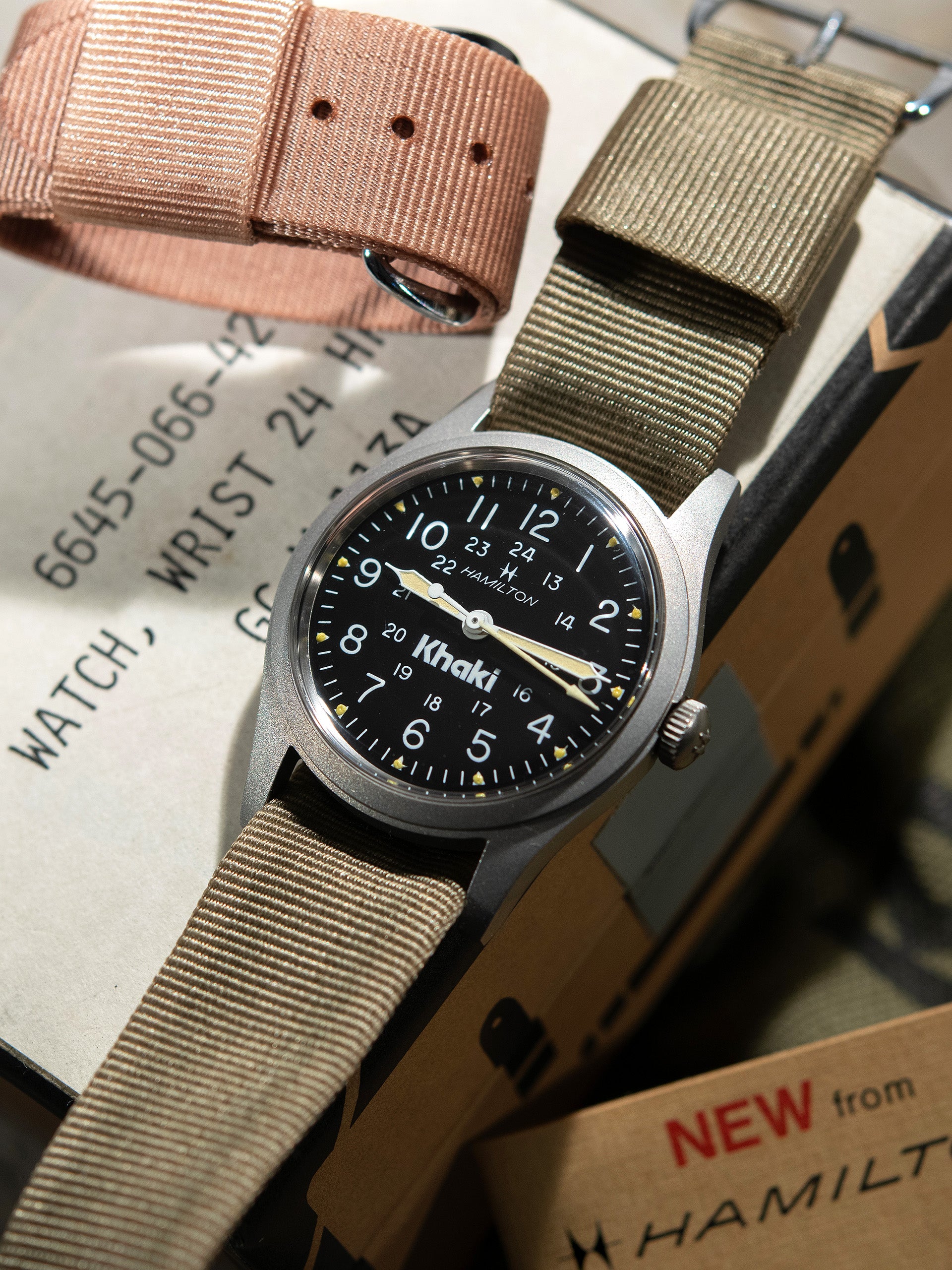 HAMILTON Khaki Nature OH済 Hamilton H69589433 : Khaki Field Mechanical 38 N. Hoolywood
