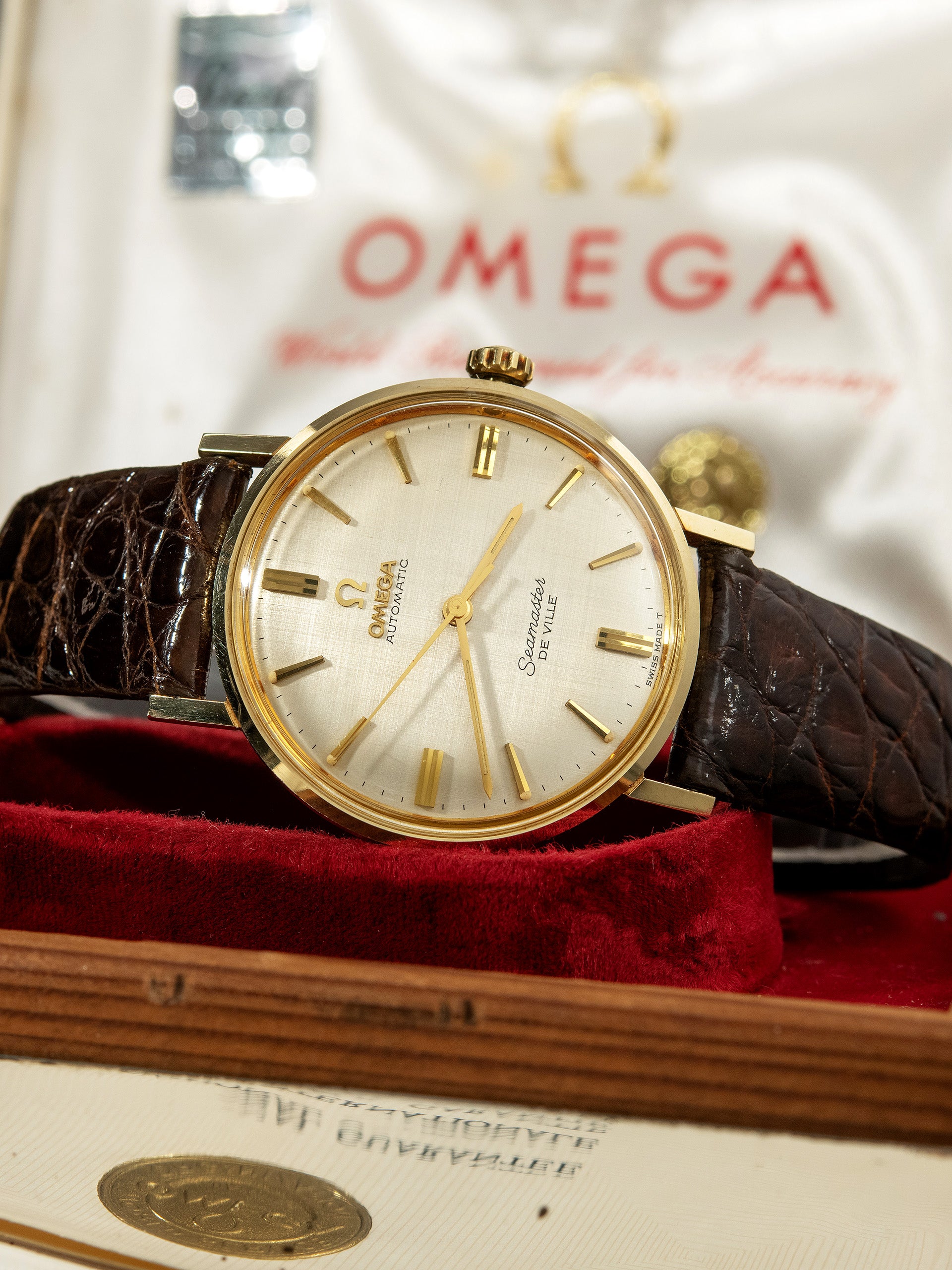 1965 Omega Seamaster De Ville Automatic 14K YG (Ref. LL 6509-1) Silver