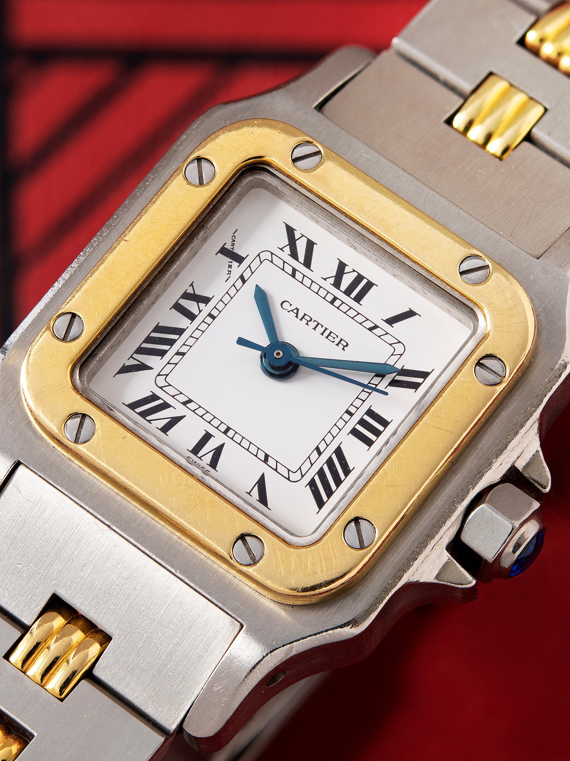 1980s Cartier Ladies Santos Carrée Two-Tone (Ref. 0902)