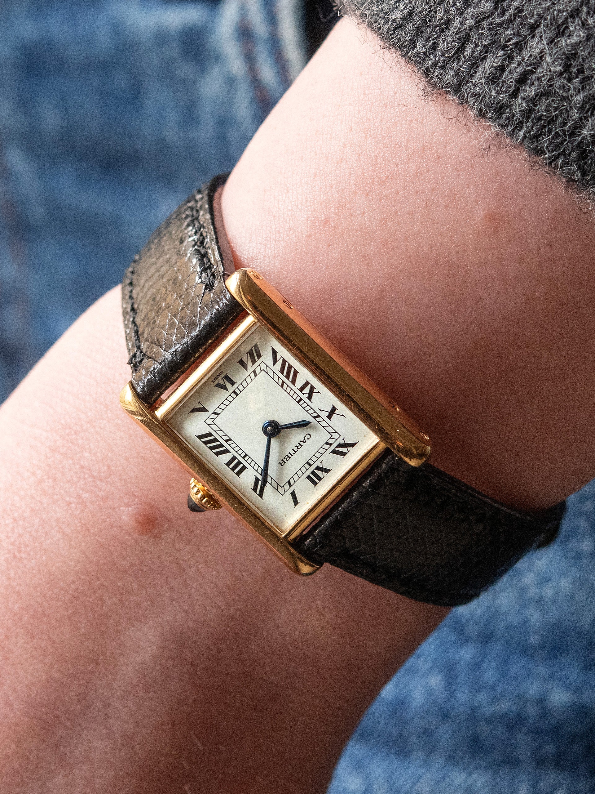 1980s Cartier Ladies Tank LC 18K YG (Ref. 78087)