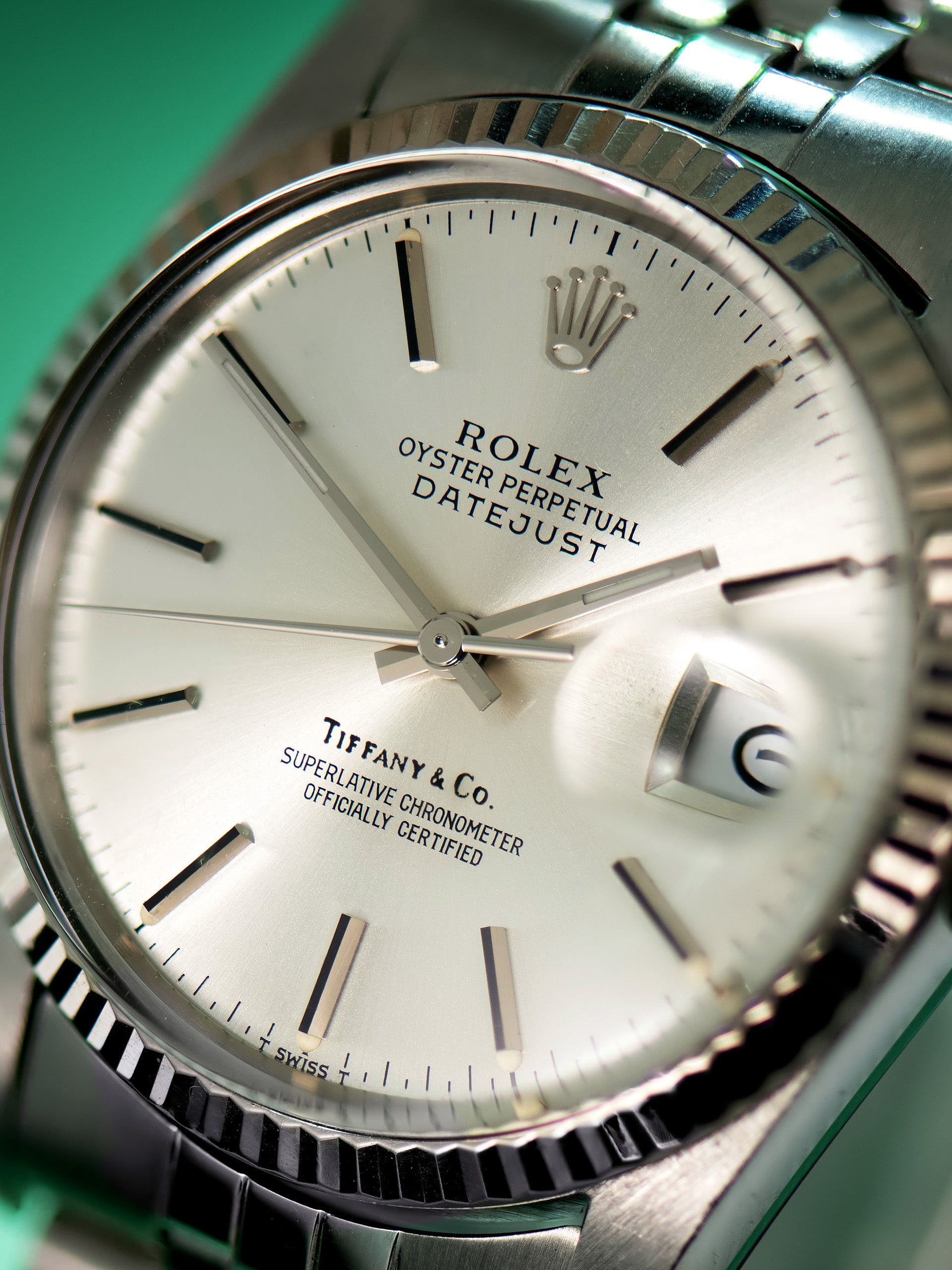 1984 Rolex Datejust Ref 16014 Silver Tiffany Co Dial 1984 Rolex Datejust Ref 16014 Silver Tiffany Co Dial
