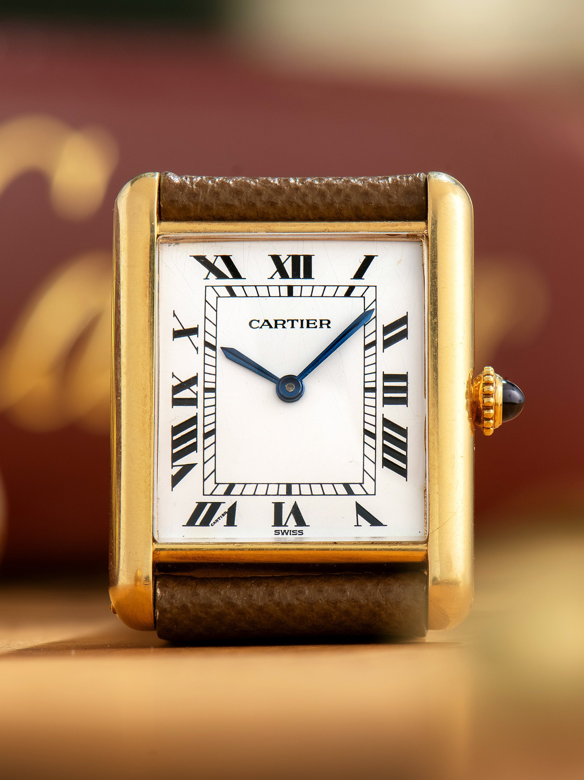 Unpolished* 1980s Cartier Tank LC 18K YG (Ref. 78086)