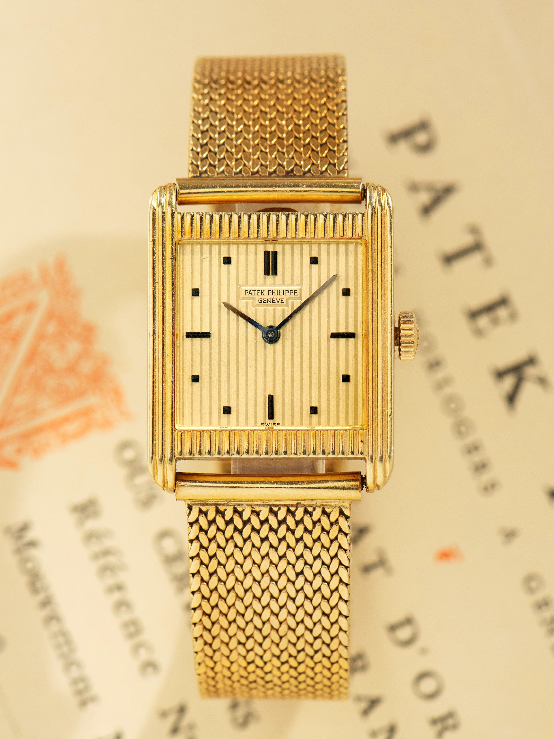 1977 Patek Philippe Gondolo 18K YG (Ref. 3467J) W/ Box, Certificate Of