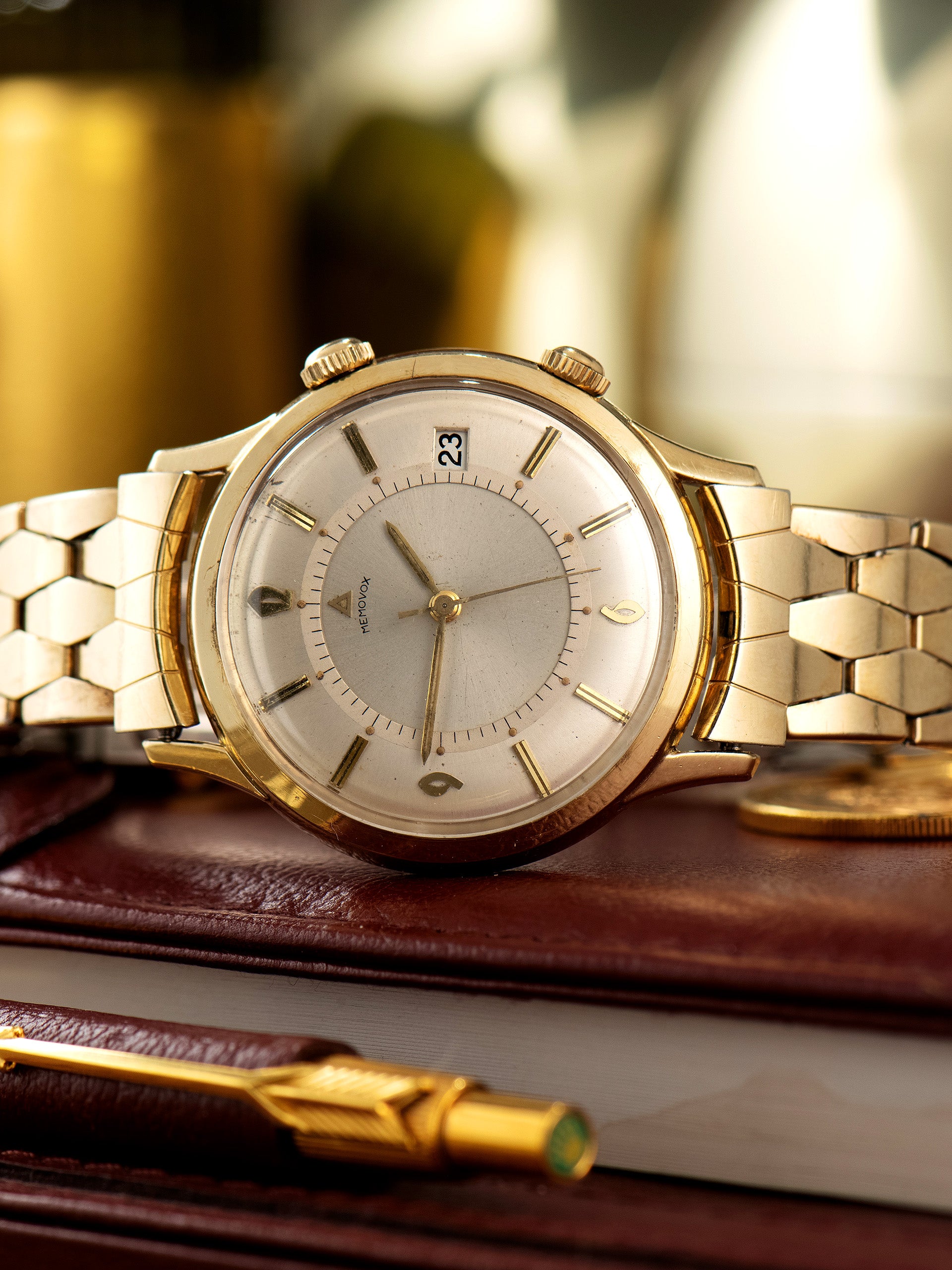 1960s Jaeger-LeCoultre Automatic Memovox Gold-Filled (Ref. 2265) Silve