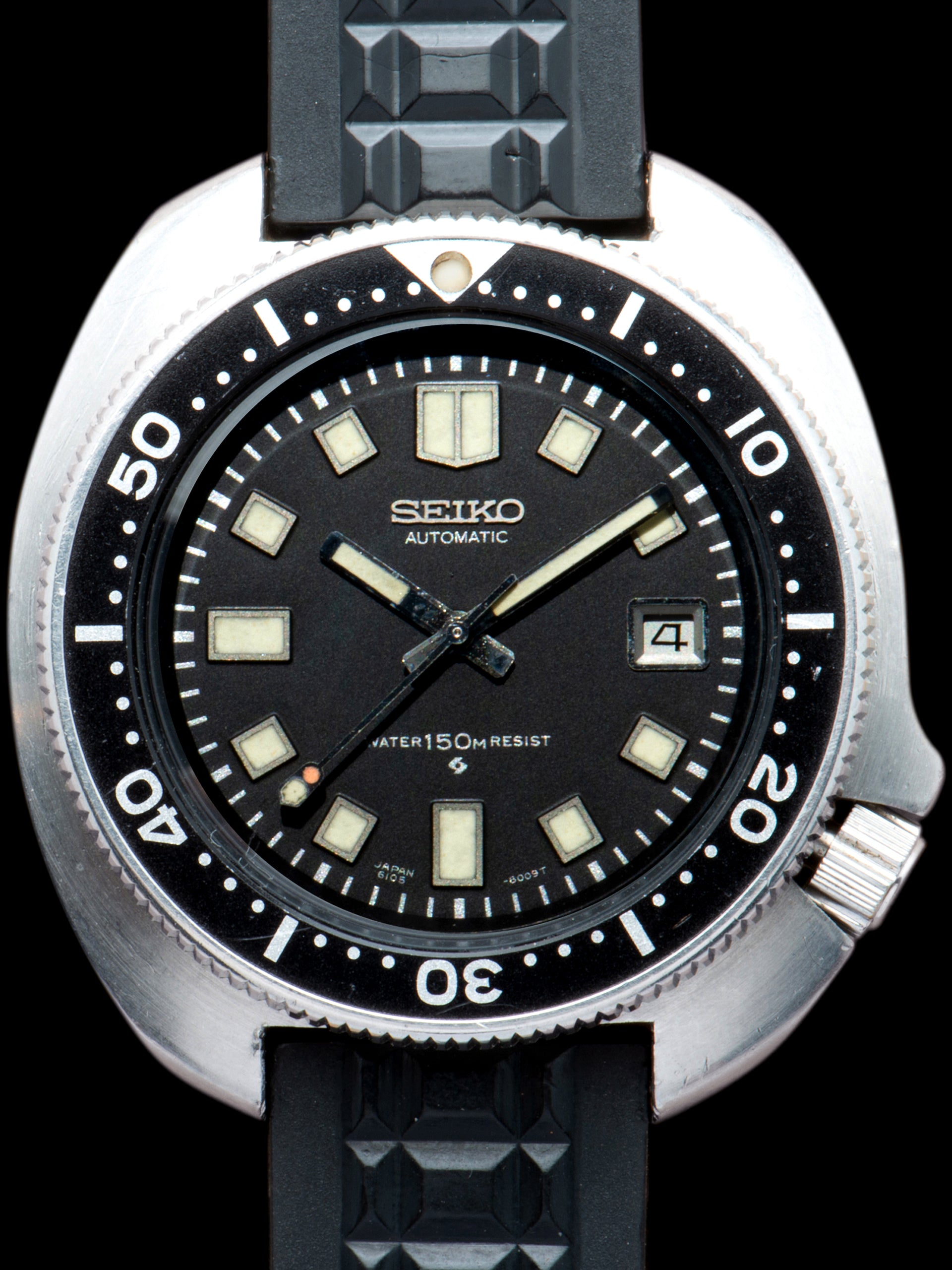 firkant spray håndvask 1972 Seiko Diver (Ref. 6105-8110) "Captain Willard" W/ Box