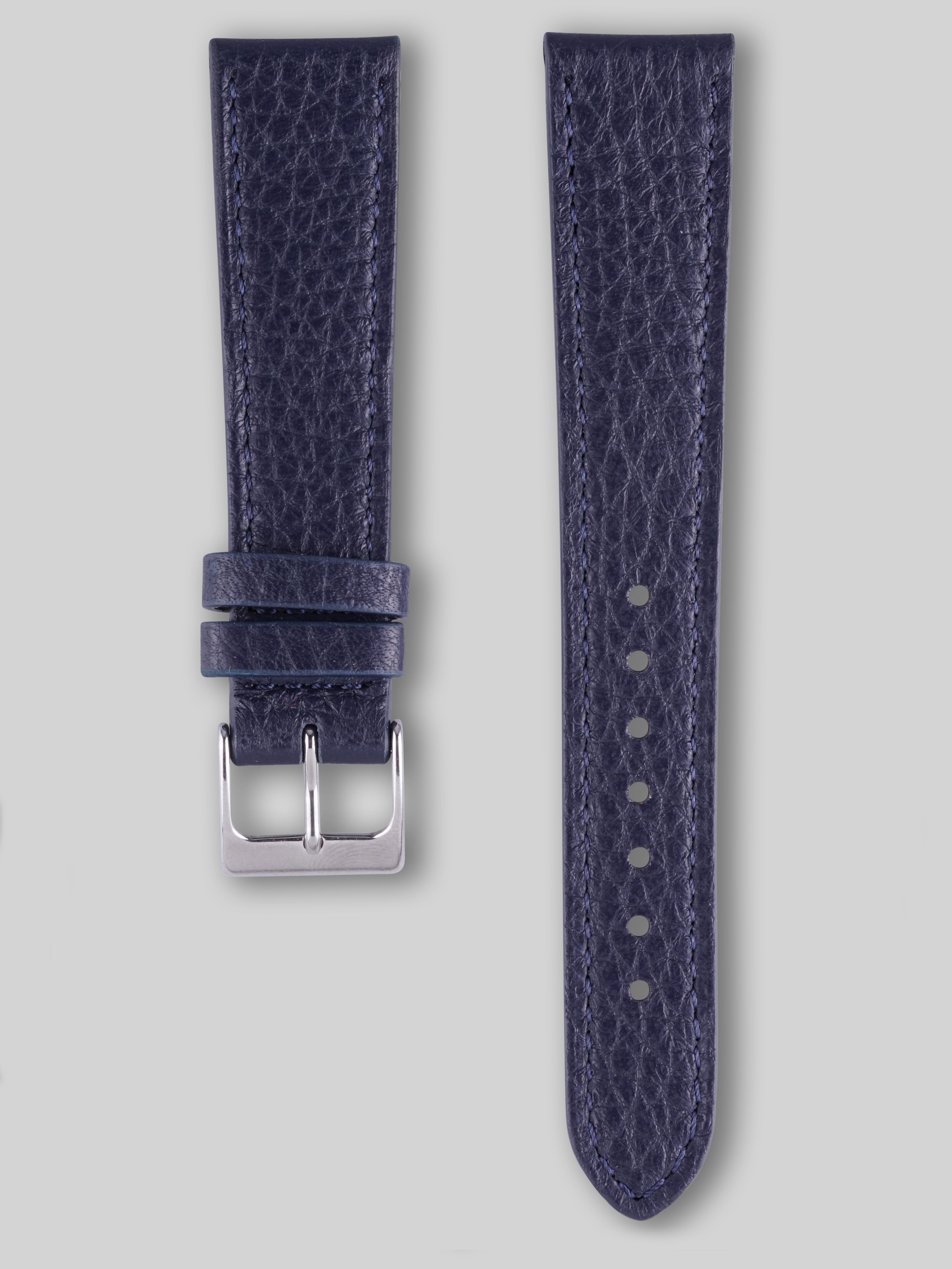 Textured Calfskin Watch Strap - Admiral