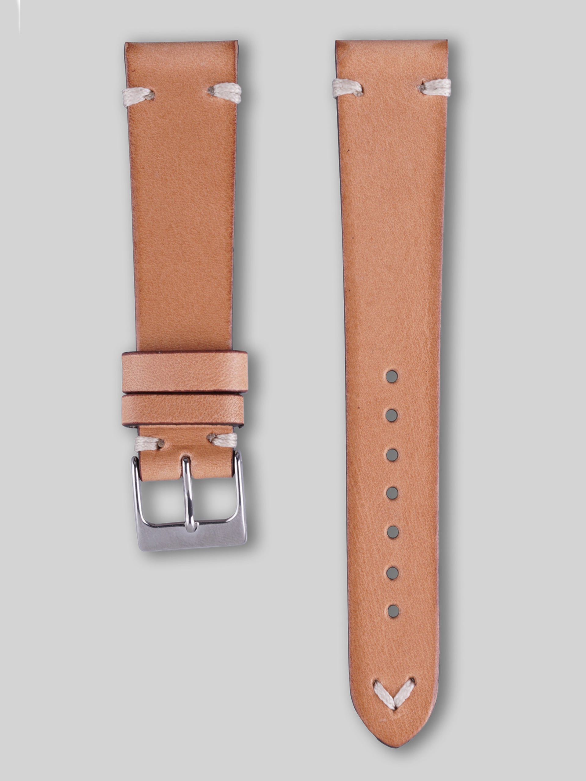 LONG STRAP IN SMOOTH CALFSKIN WITH GOLD FINISHING - TAN