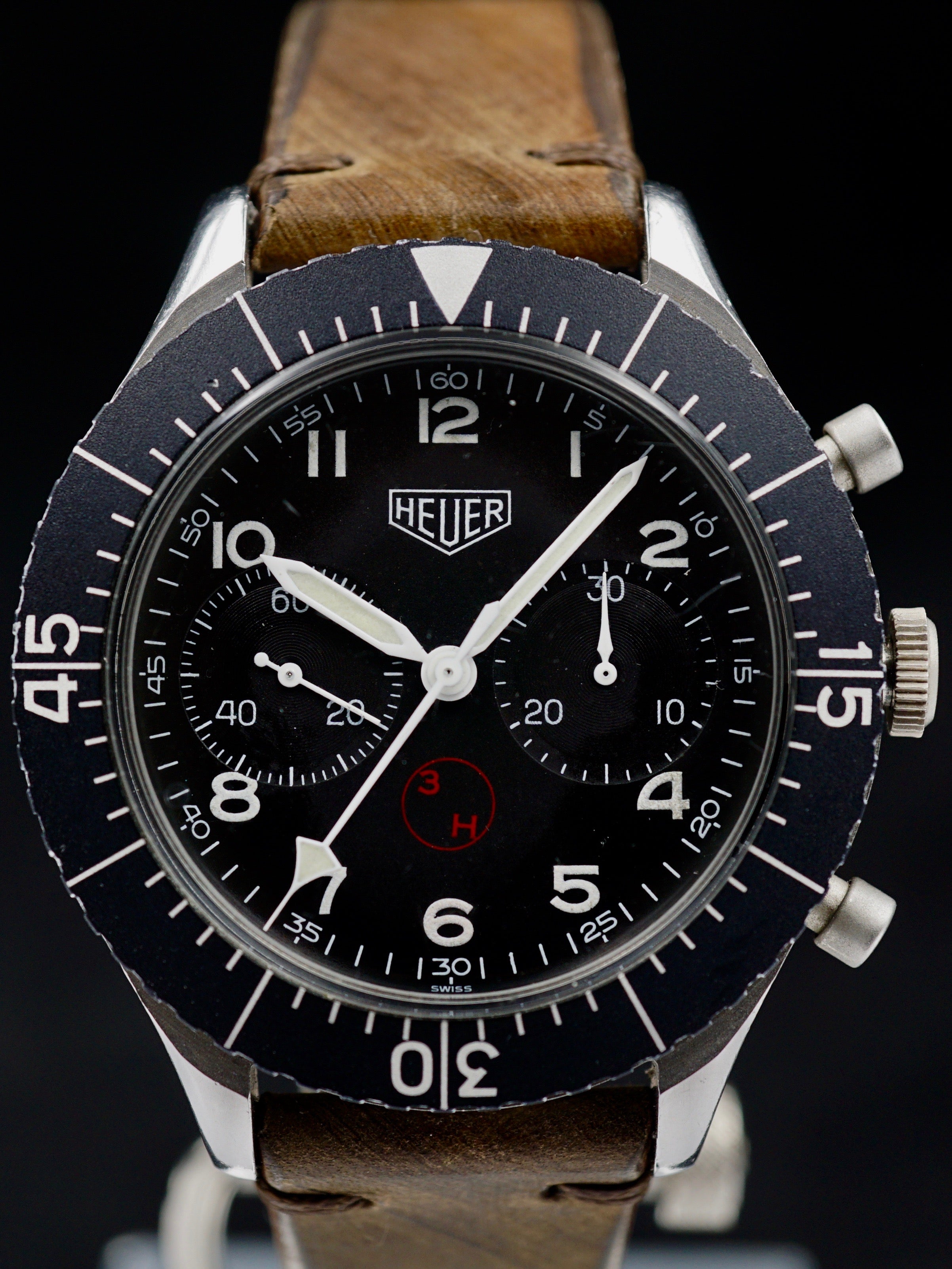 Military Issued Heuer Pilot’s "Bund" Bundeswehr Chronograph