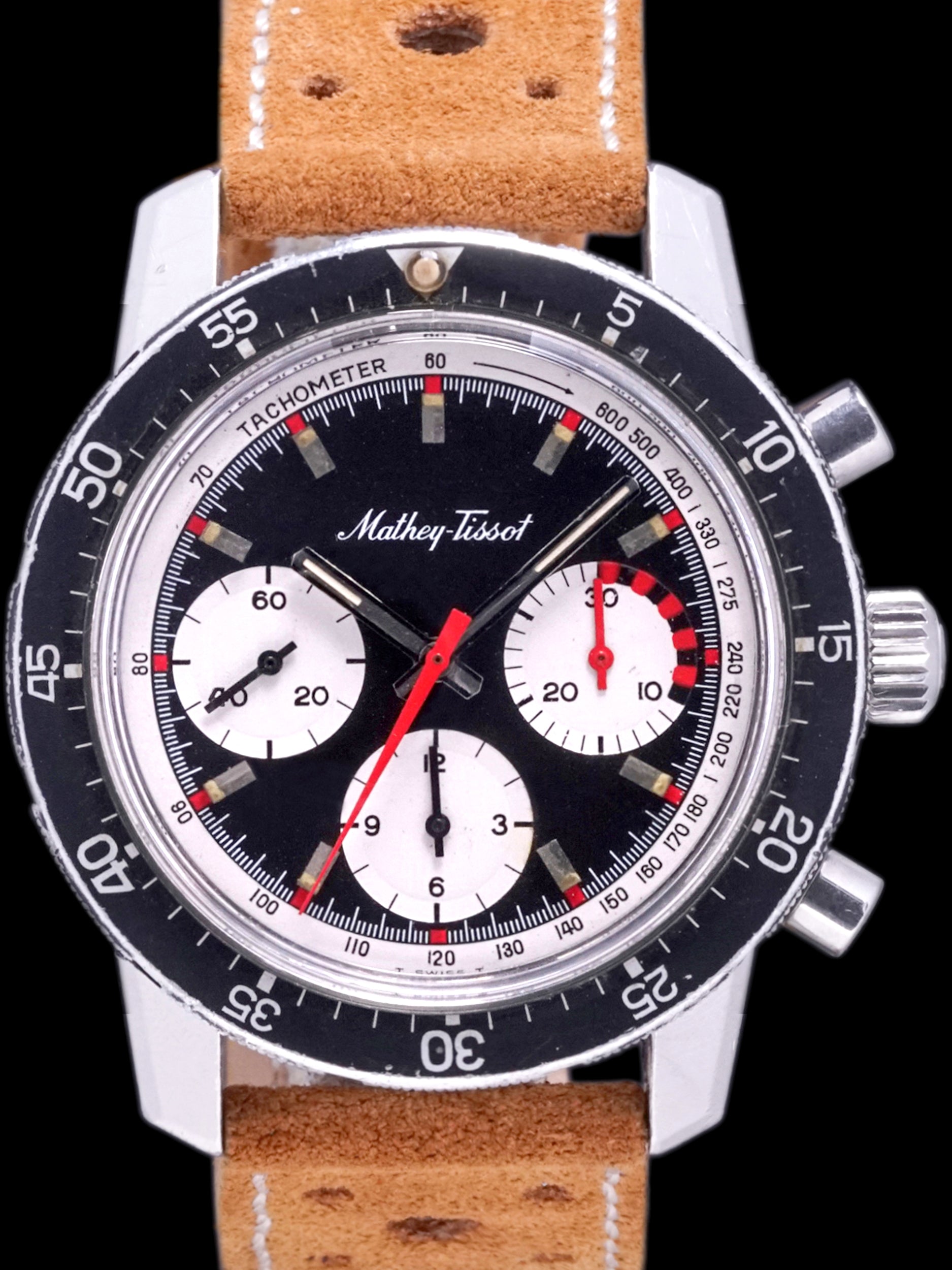 1970 Mathey-Tissot Chronograph "Exotic Dial" Valjoux Cal. 726
