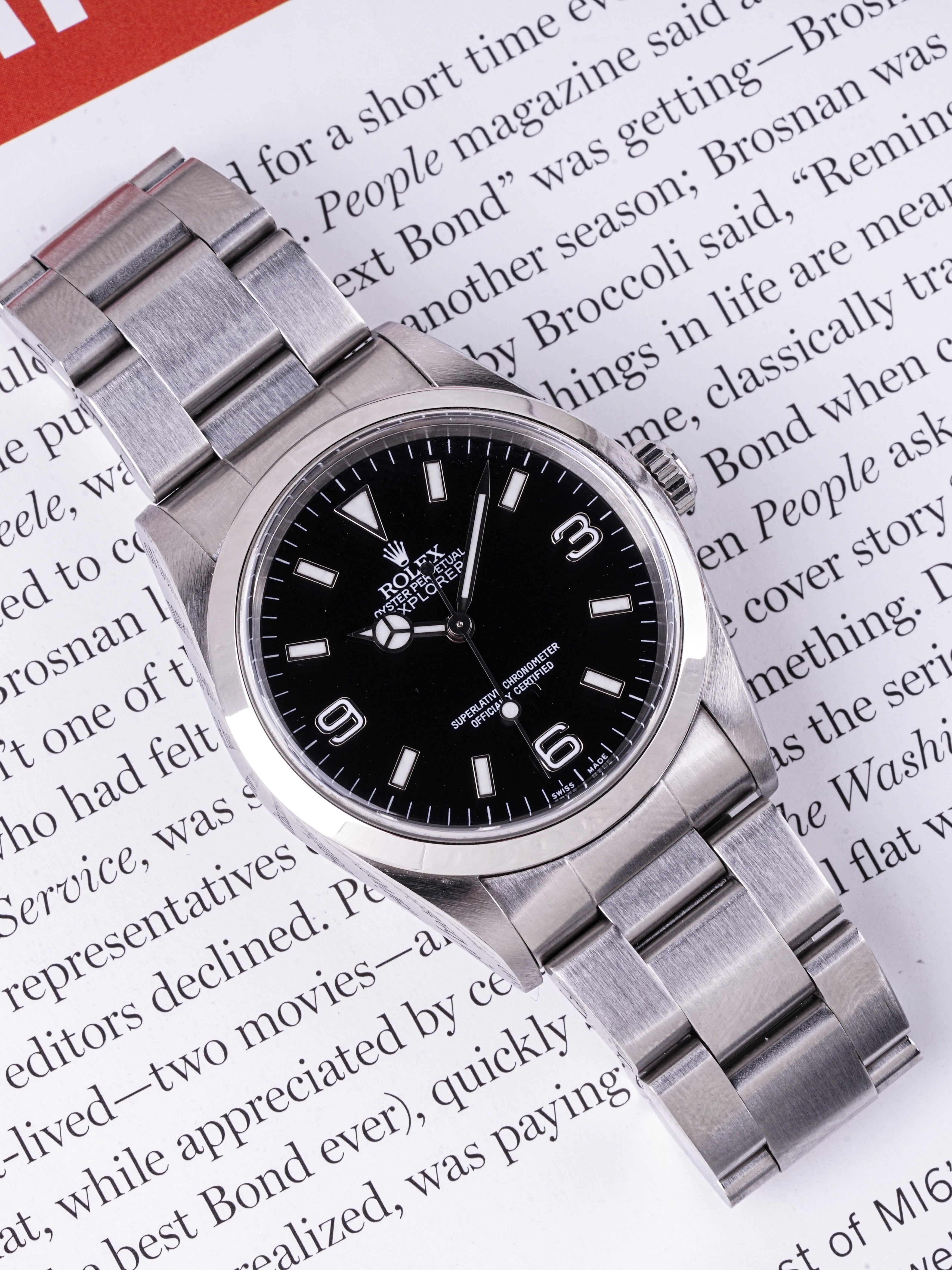 Unpolished* 2000 Rolex Explorer I (Ref. 14270)