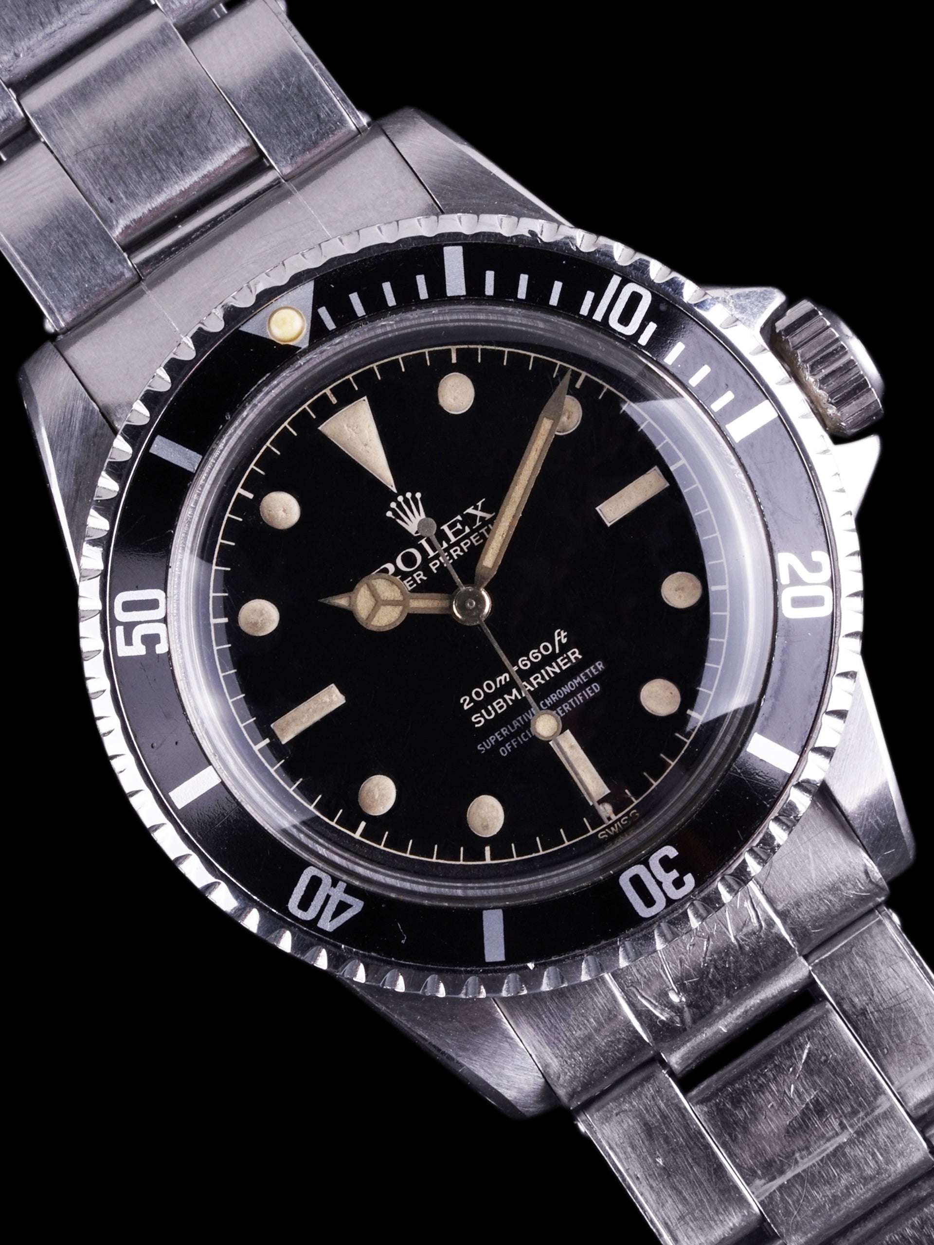 1961 Rolex Submariner 5512) Gilt Chapter Ring Exclamation Dial W