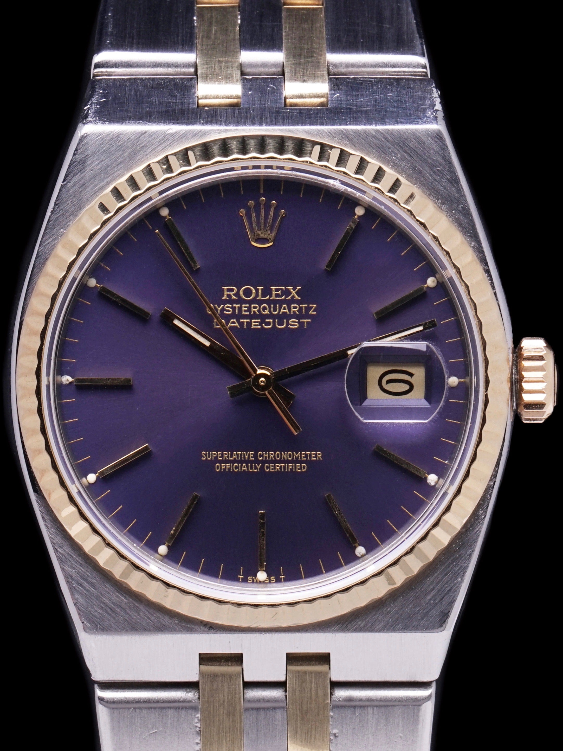 Rolex oysterquartz 2025 two tone