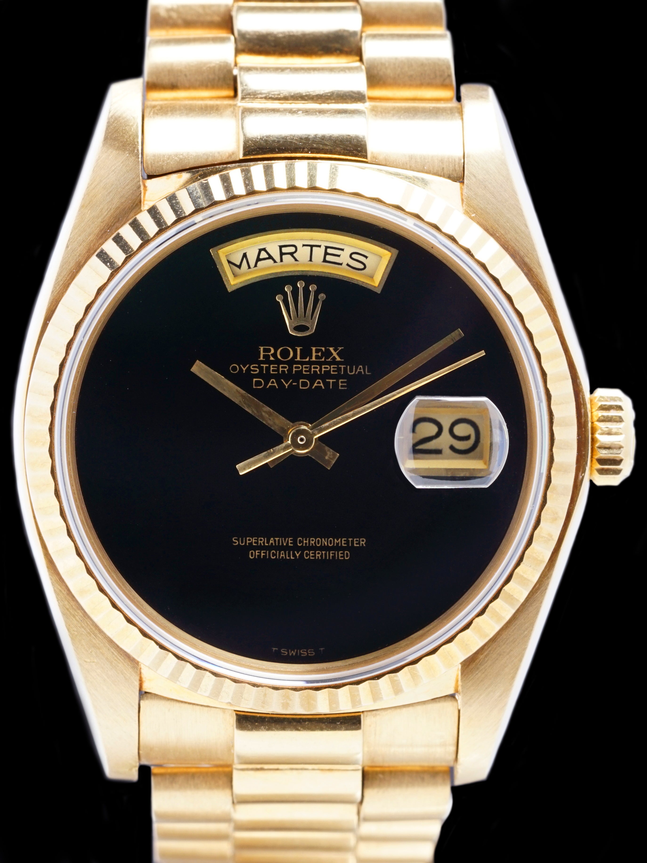 Rolex 18038 onyx dial sale