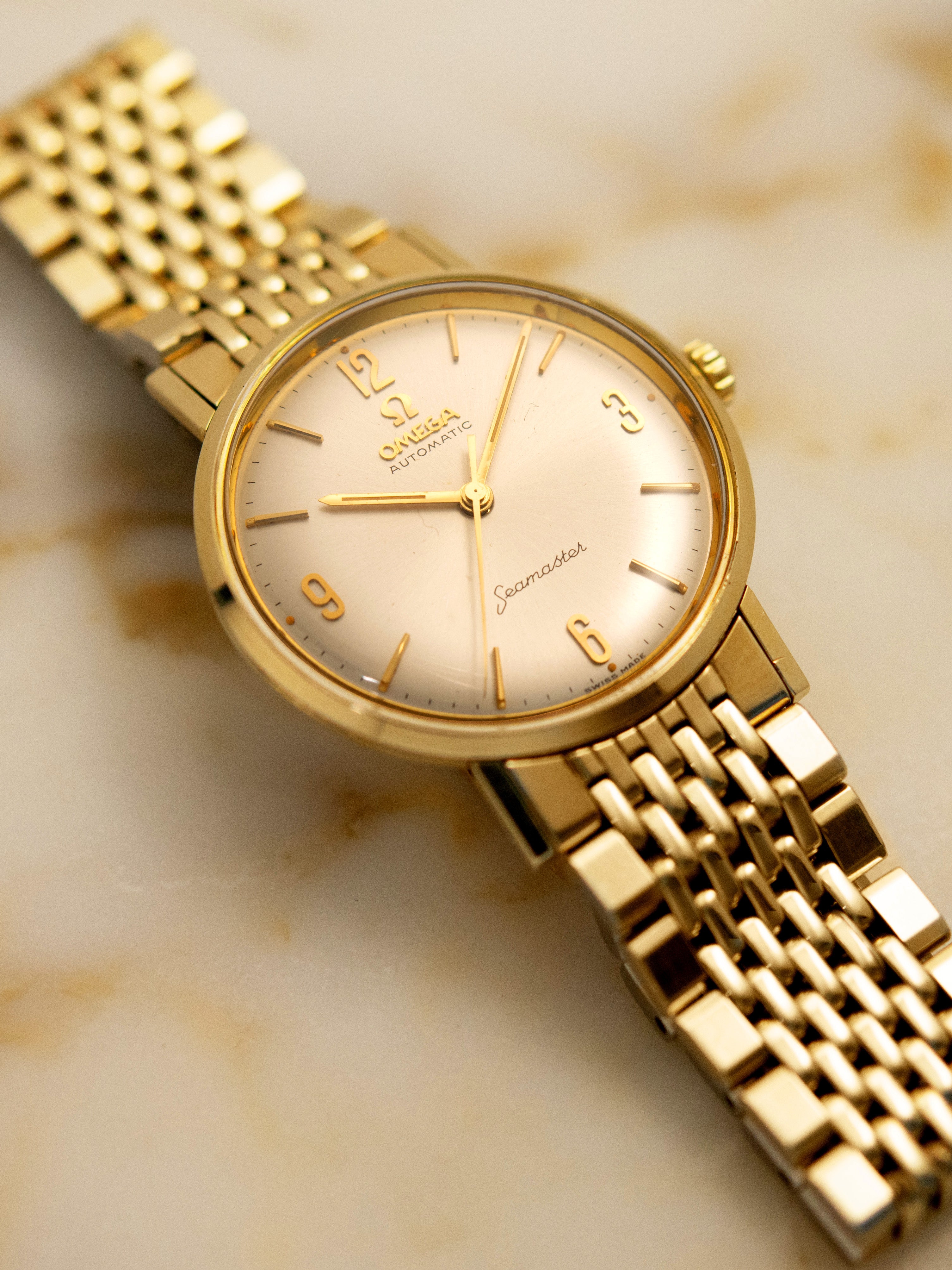 【美品】OMEGA Seamaster 全面金 1960年頃 Ref:14675 美品】OMEGA Seamaster 全面金 1960年頃 Ref:14675 - メルカリ